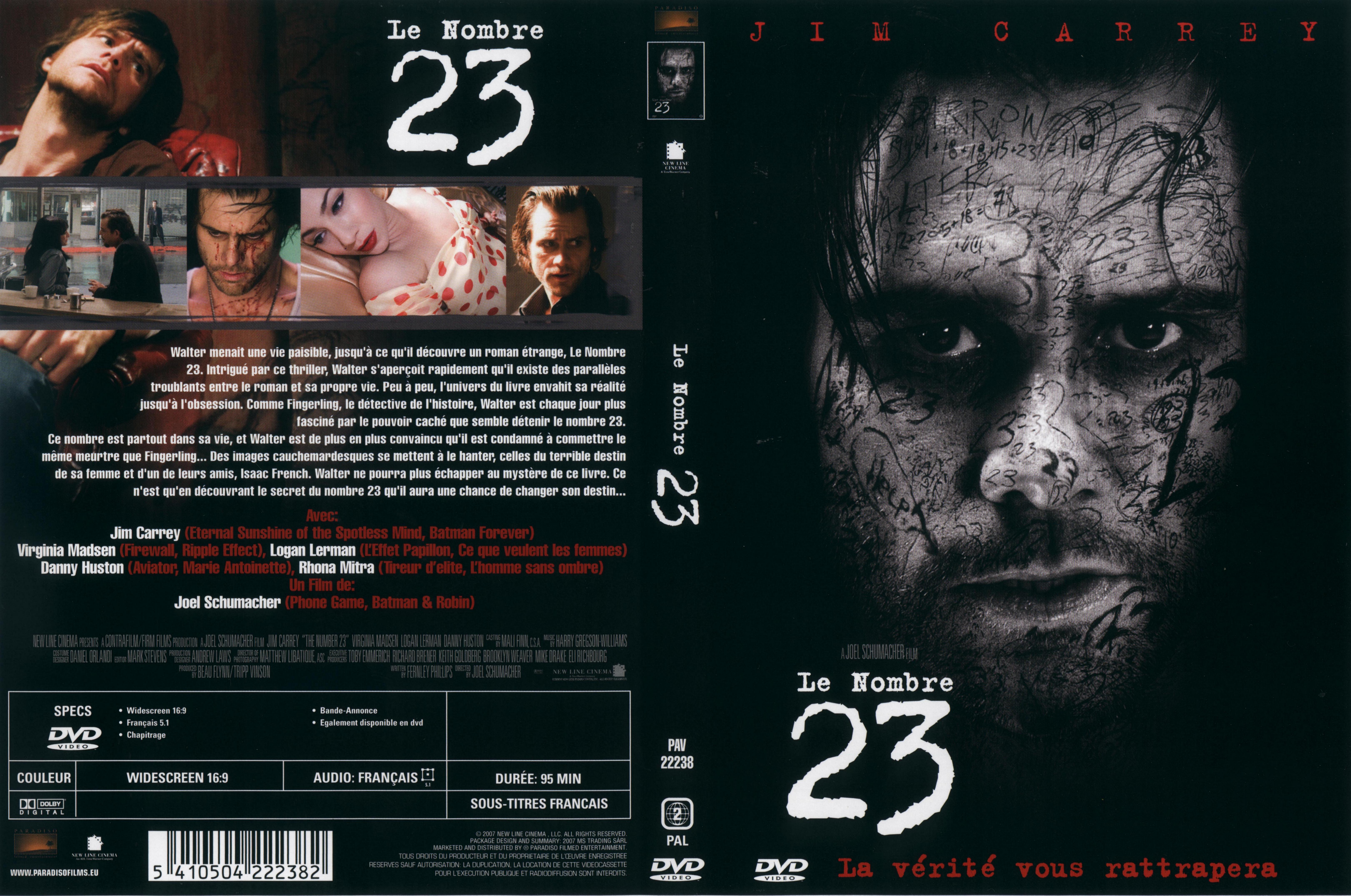 Jaquette DVD Le nombre 23 v2