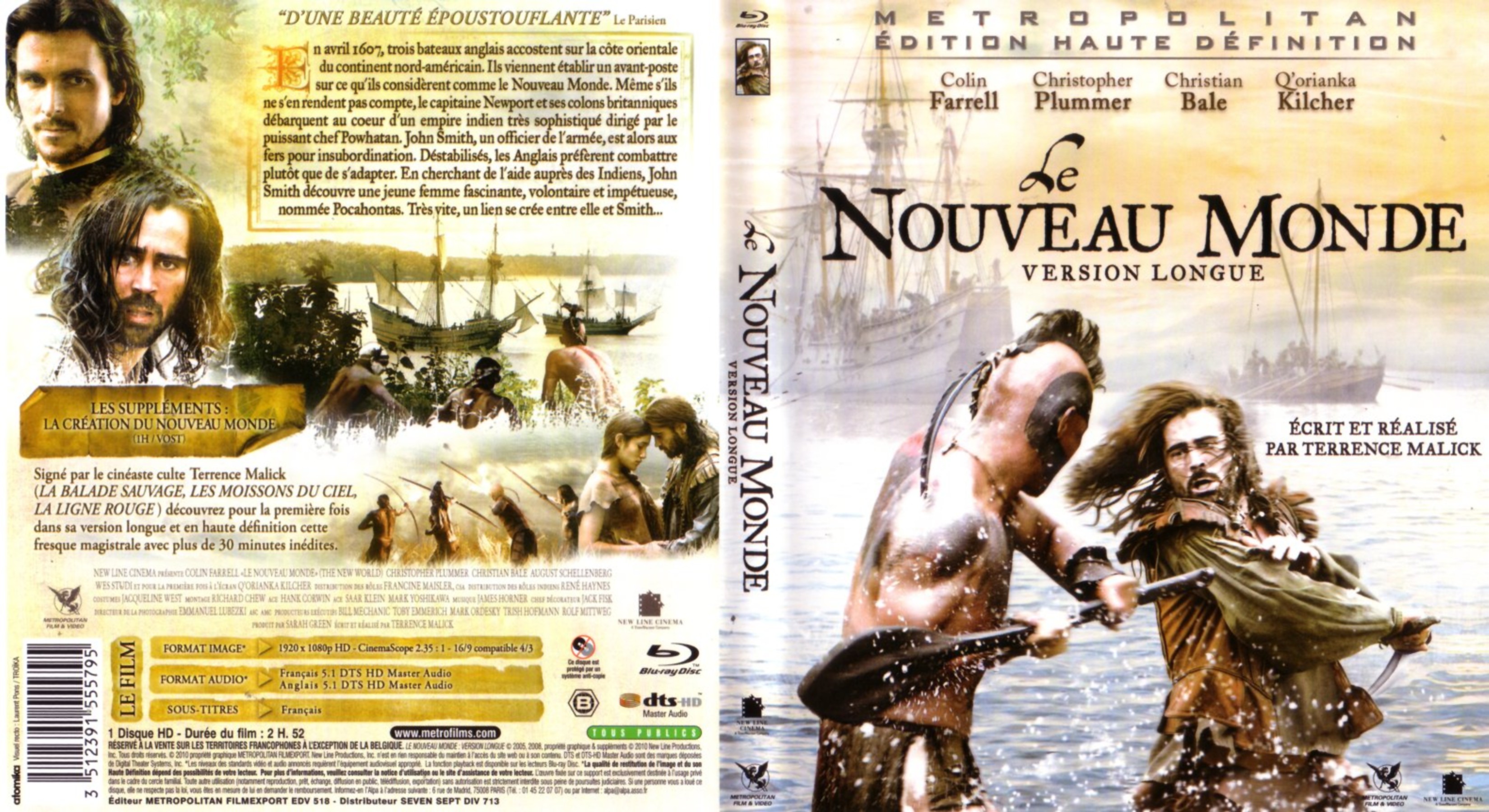 Jaquette DVD Le nouveau monde (BLU-RAY)
