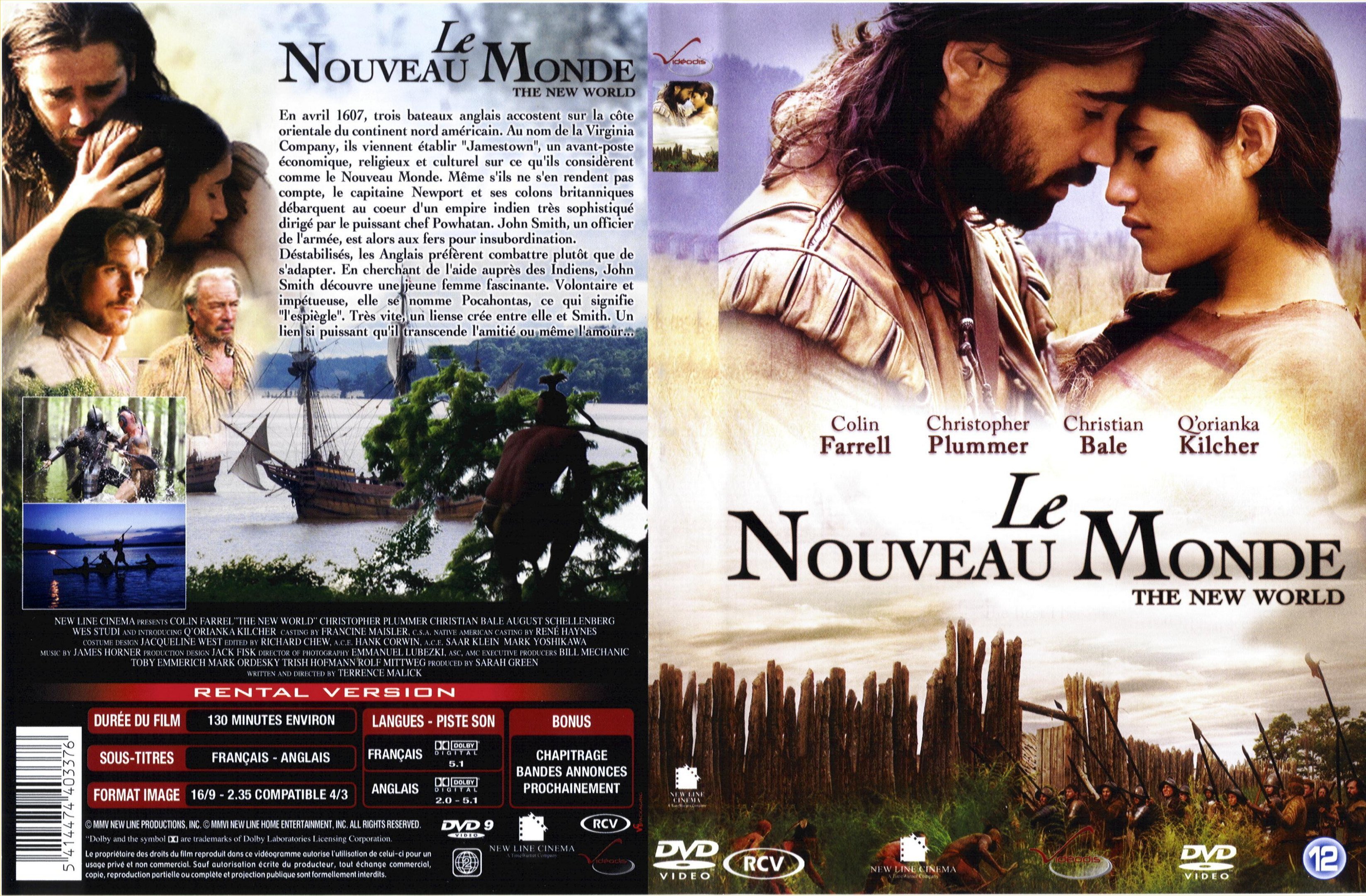 Jaquette DVD Le nouveau monde v3