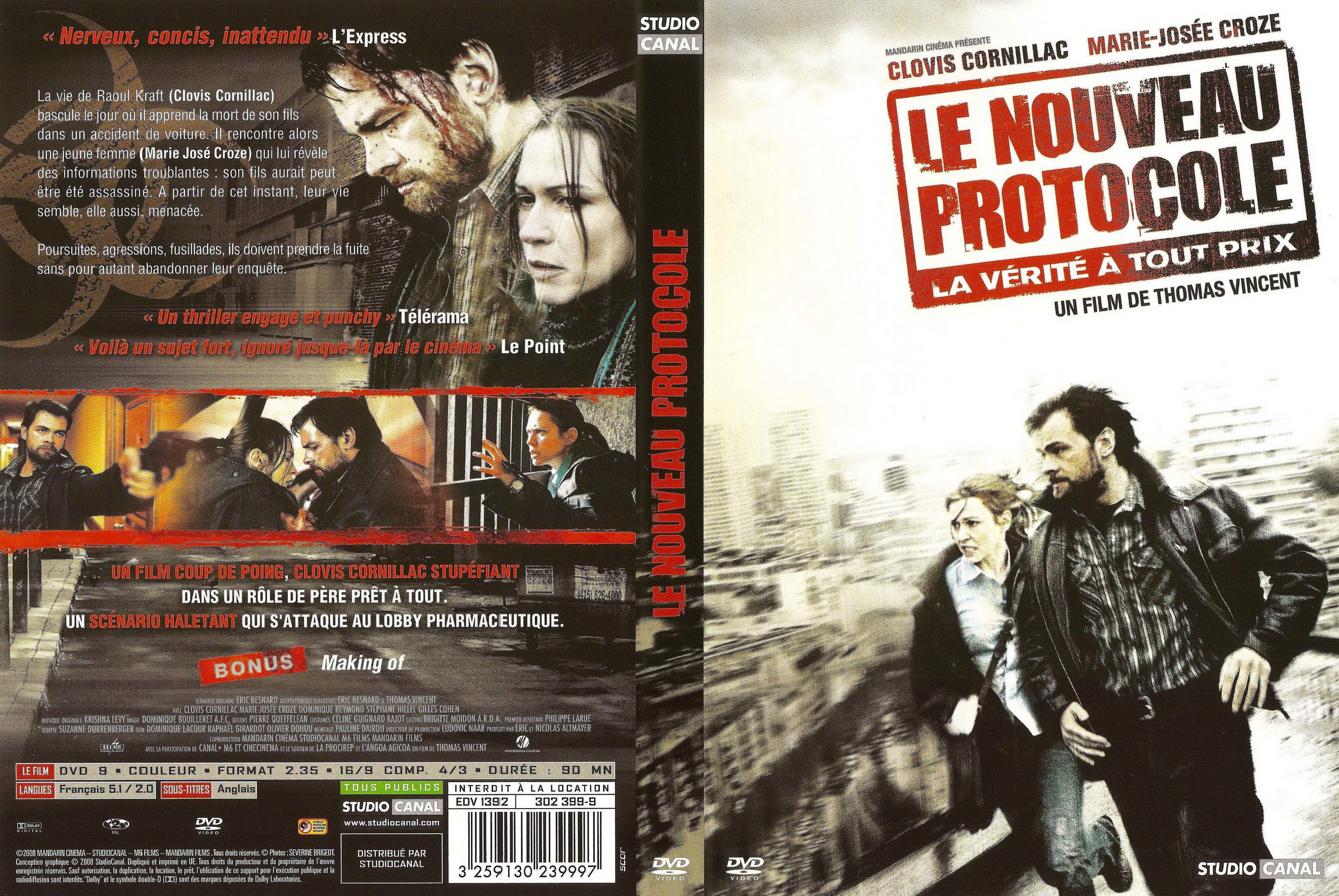 Jaquette DVD Le nouveau protocole