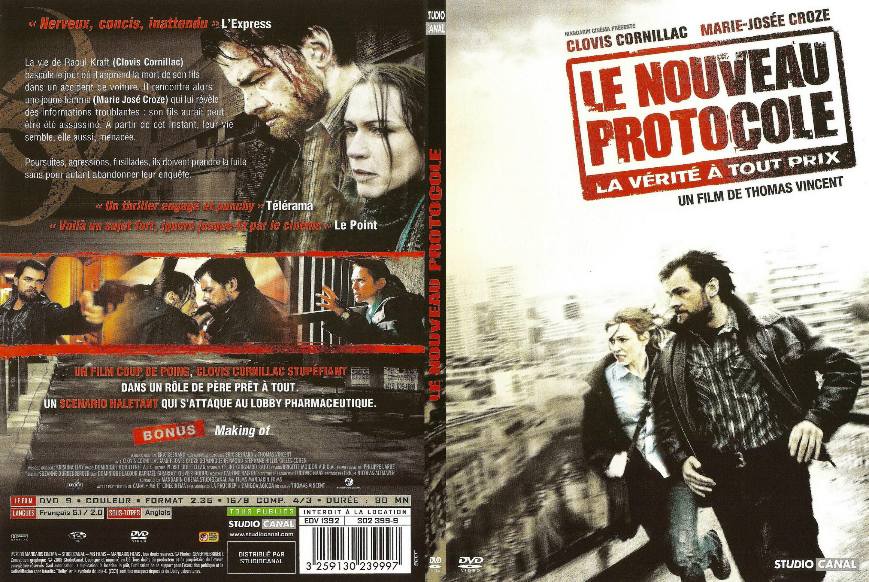 Jaquette DVD Le nouveau protocole - SLIM