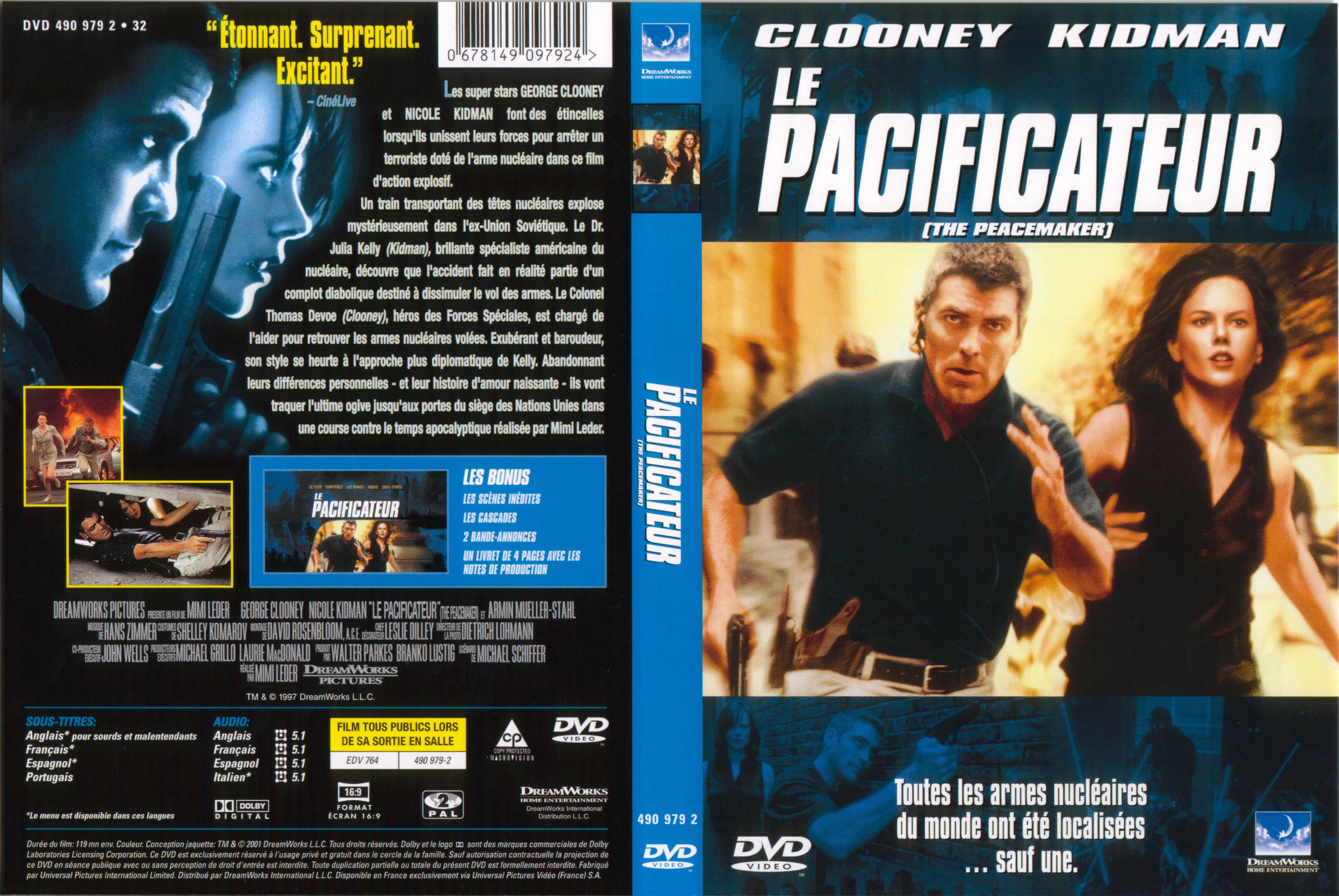 Jaquette DVD Le pacificateur