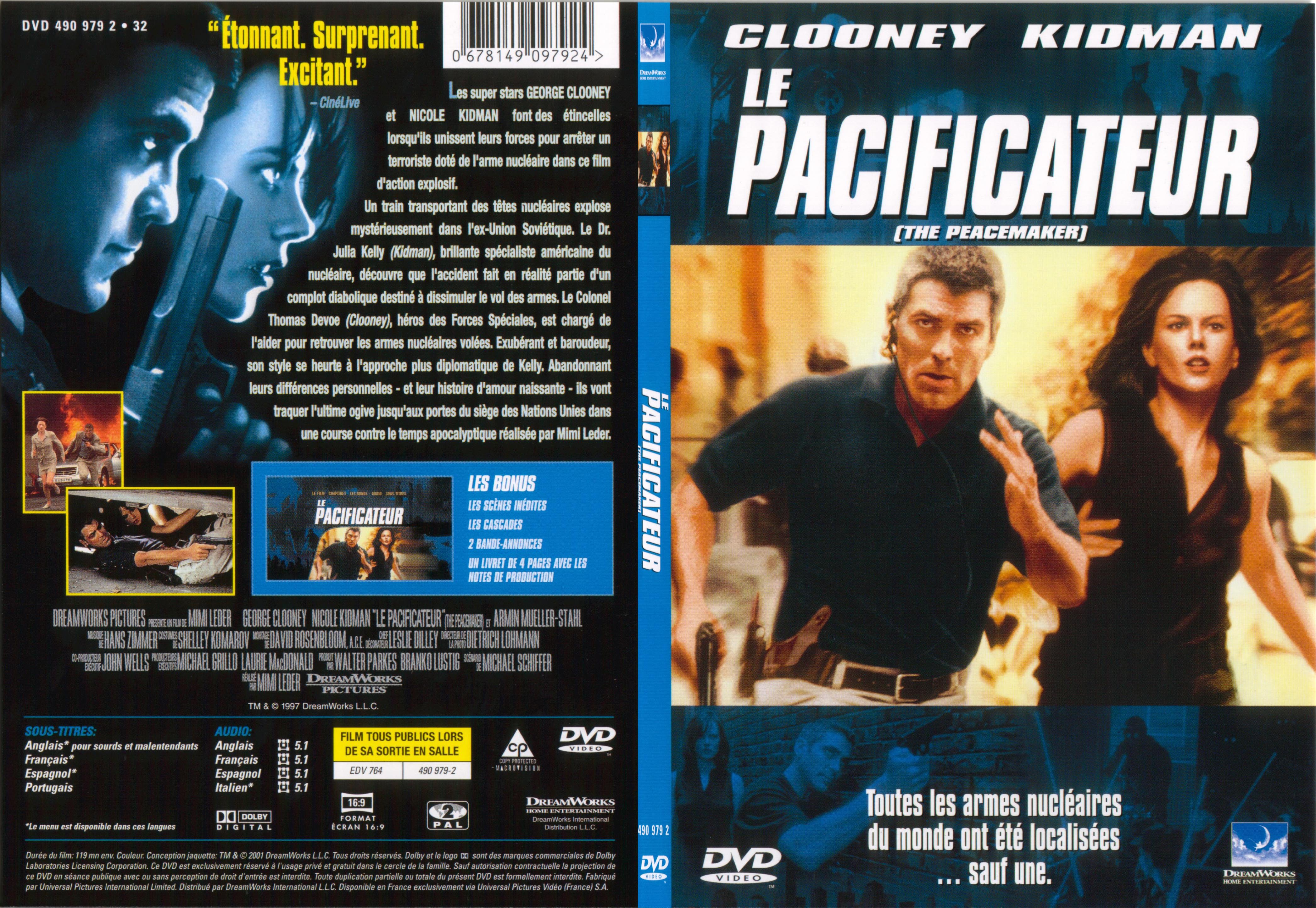 Jaquette DVD Le pacificateur - SLIM
