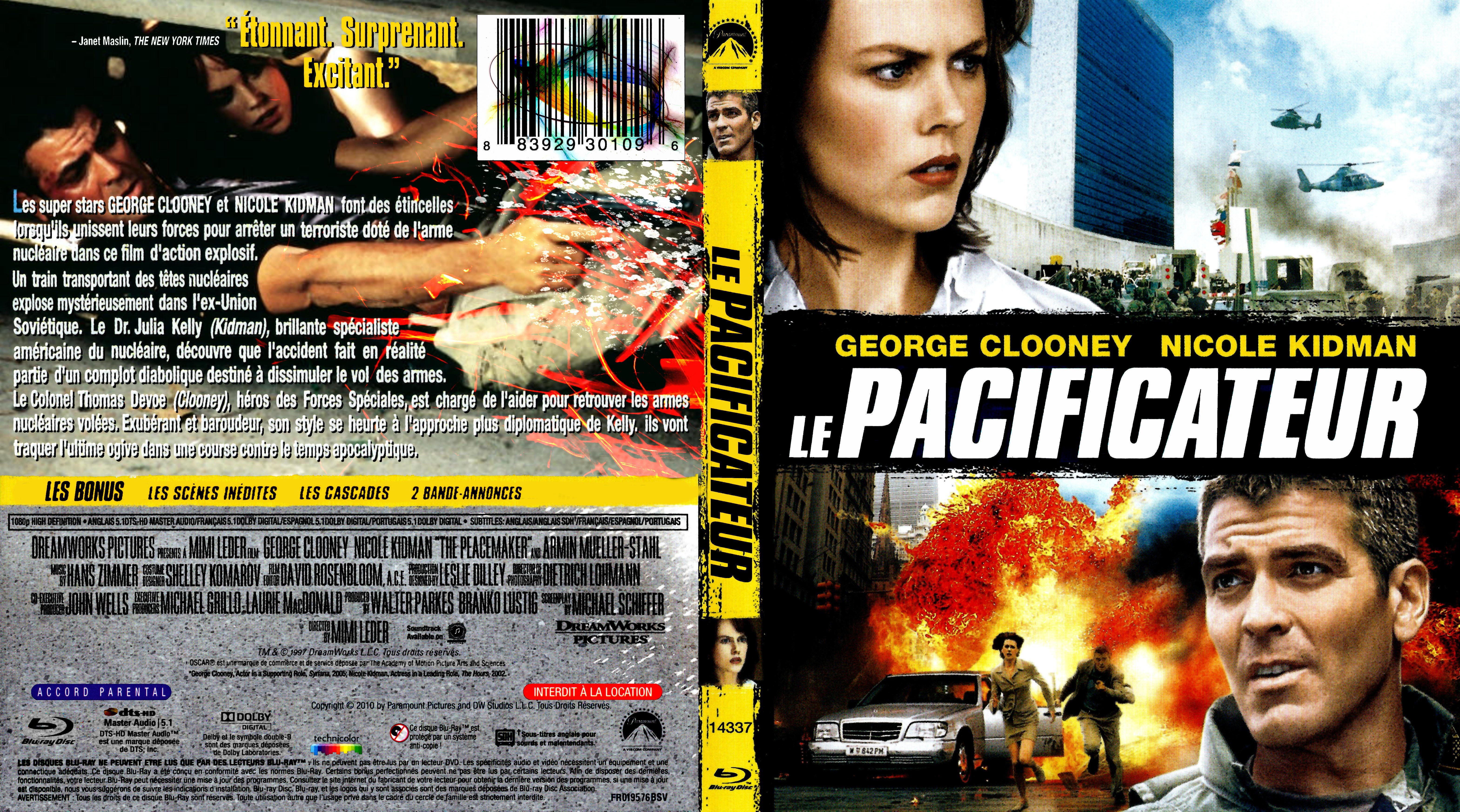 Jaquette DVD Le pacificateur custom (BLU-RAY)