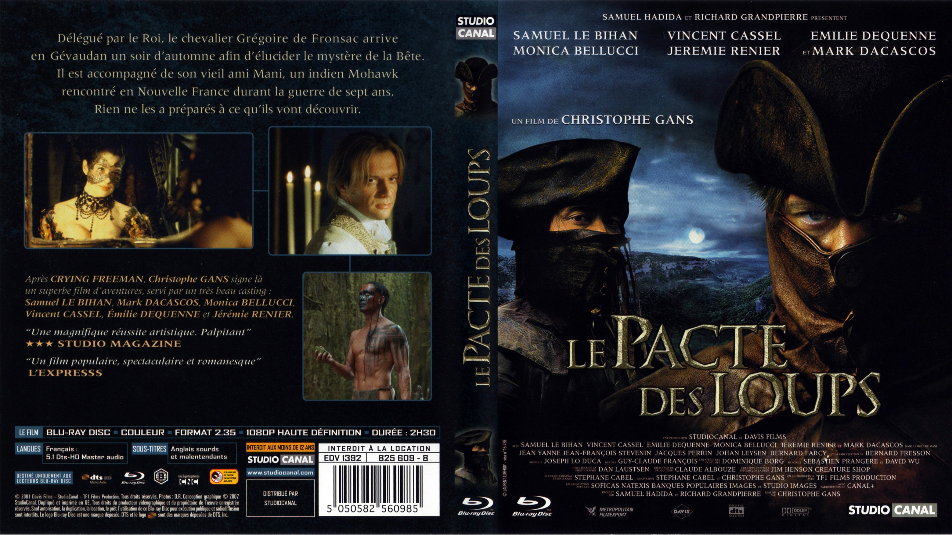 Jaquette DVD Le pacte des loups (BLU-RAY)