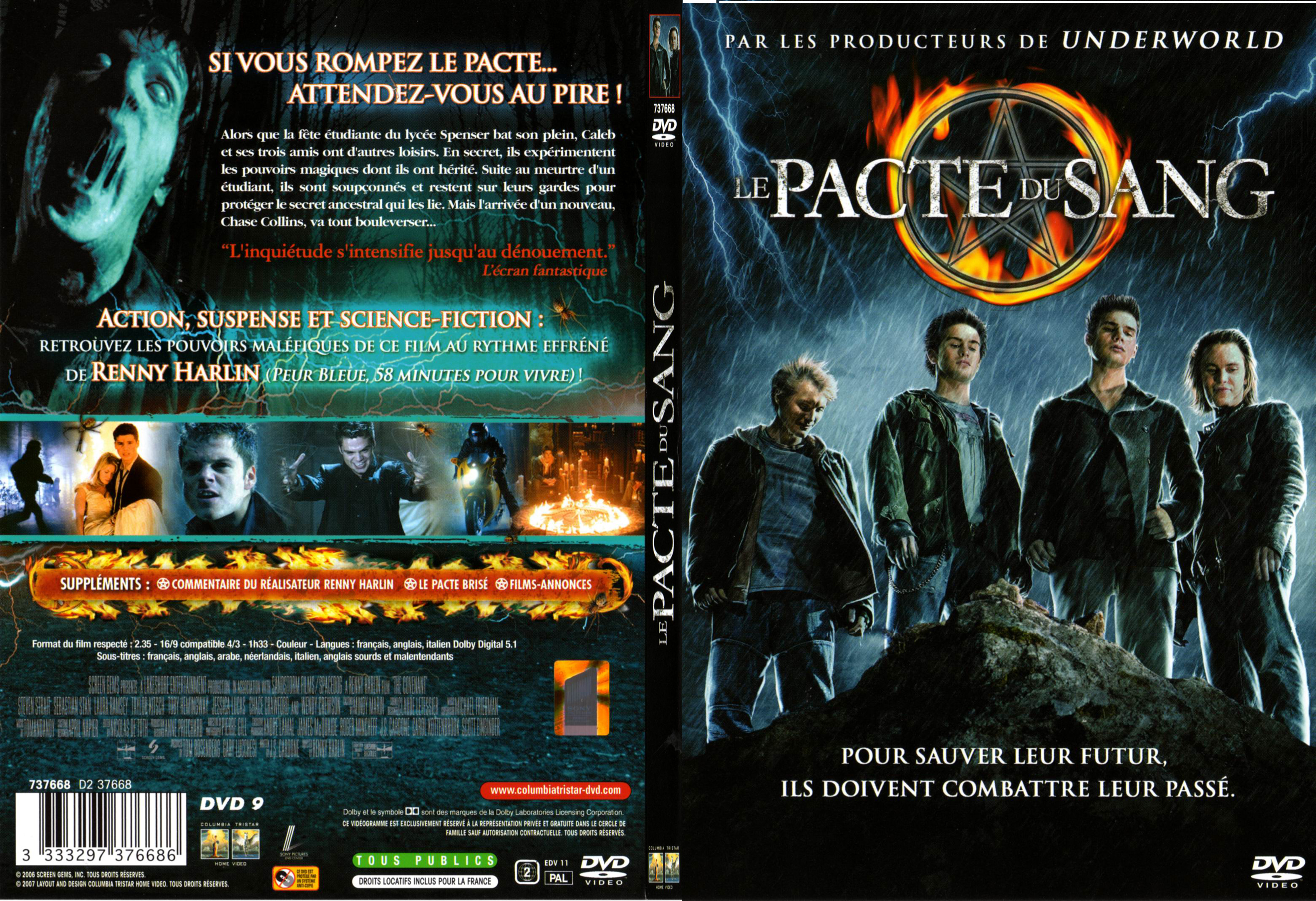 Jaquette DVD Le pacte du sang - SLIM