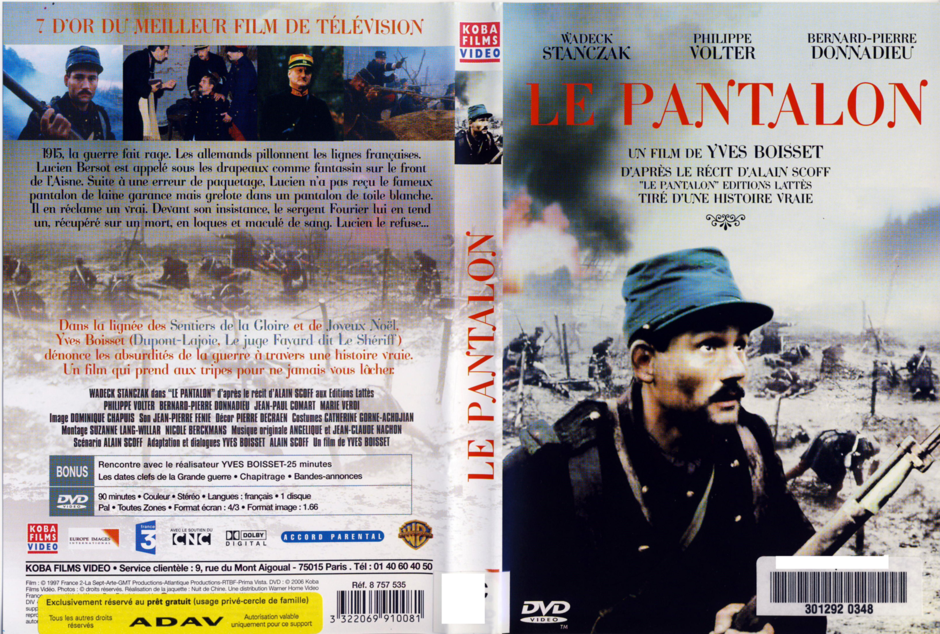 Jaquette DVD Le pantalon