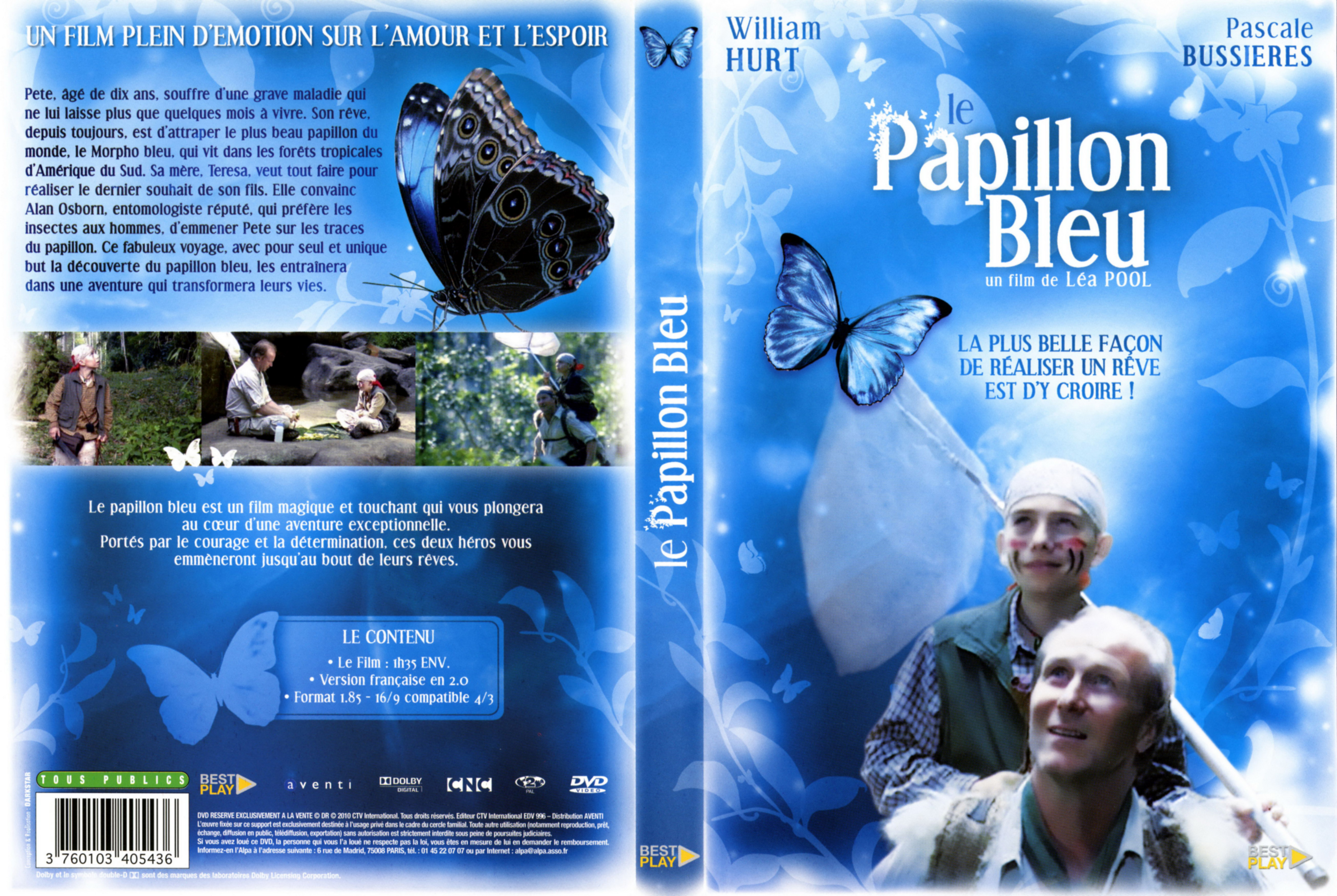 Jaquette DVD Le papillon bleu v2