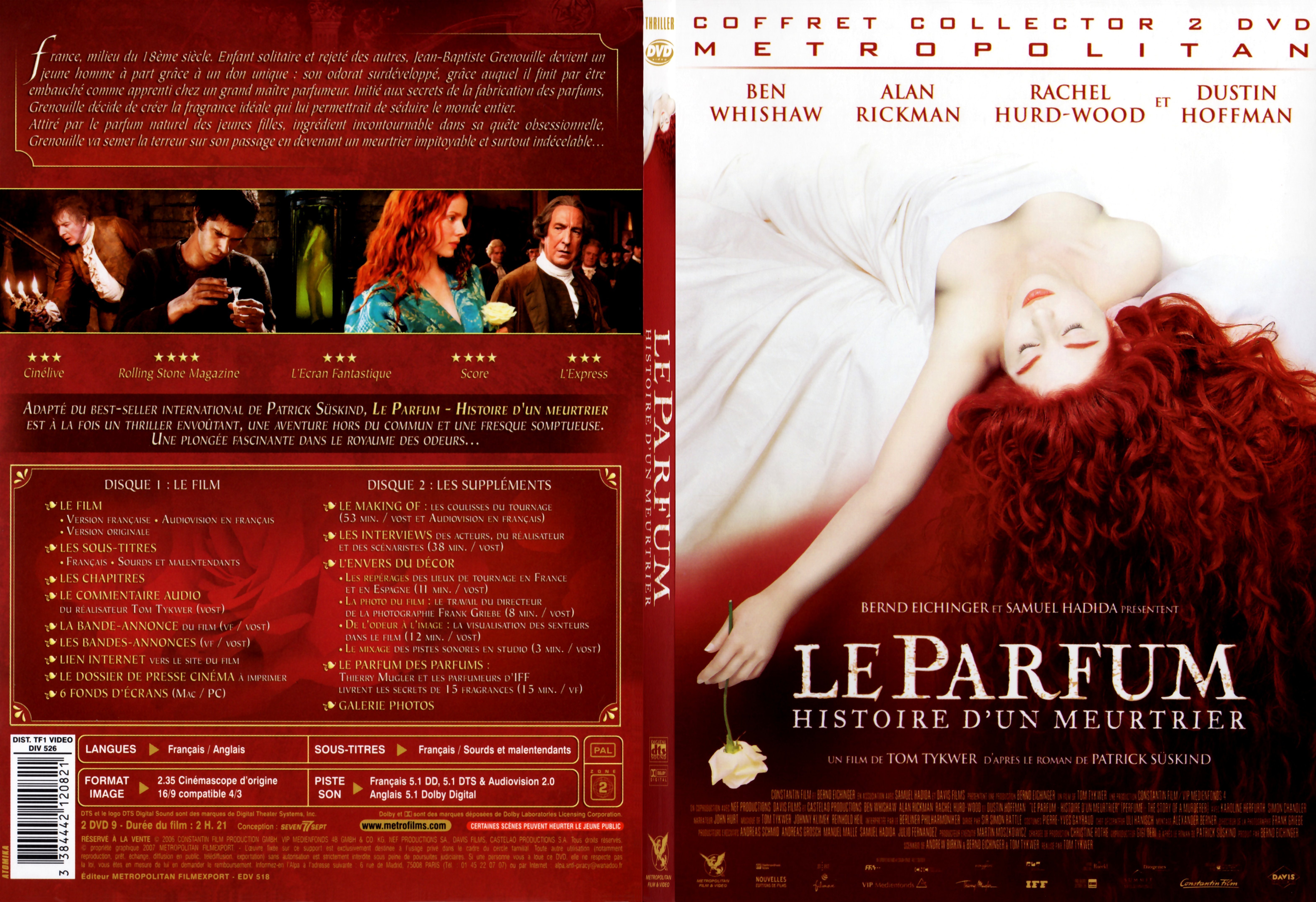 Jaquette DVD Le parfum - SLIM