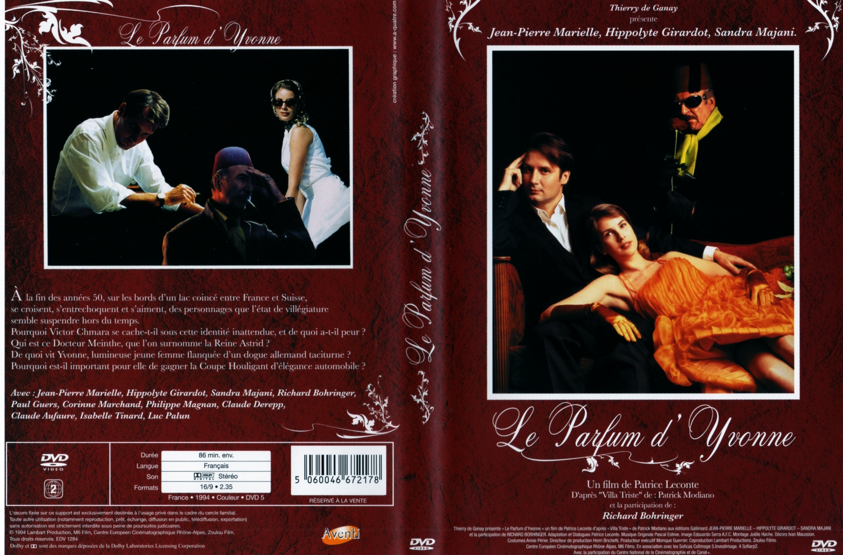 Jaquette DVD Le parfum d