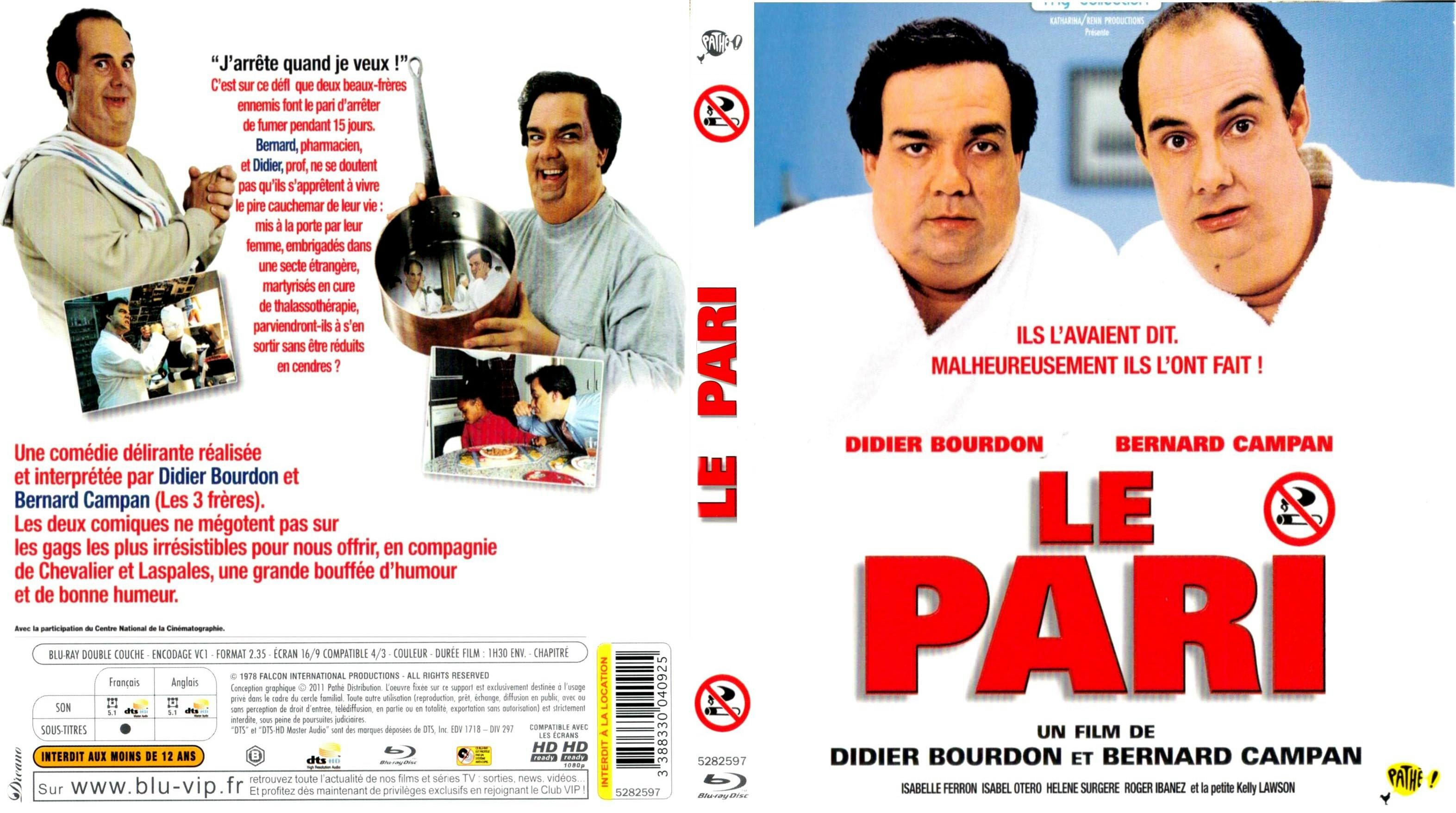 Jaquette DVD Le pari (BLU-RAY)