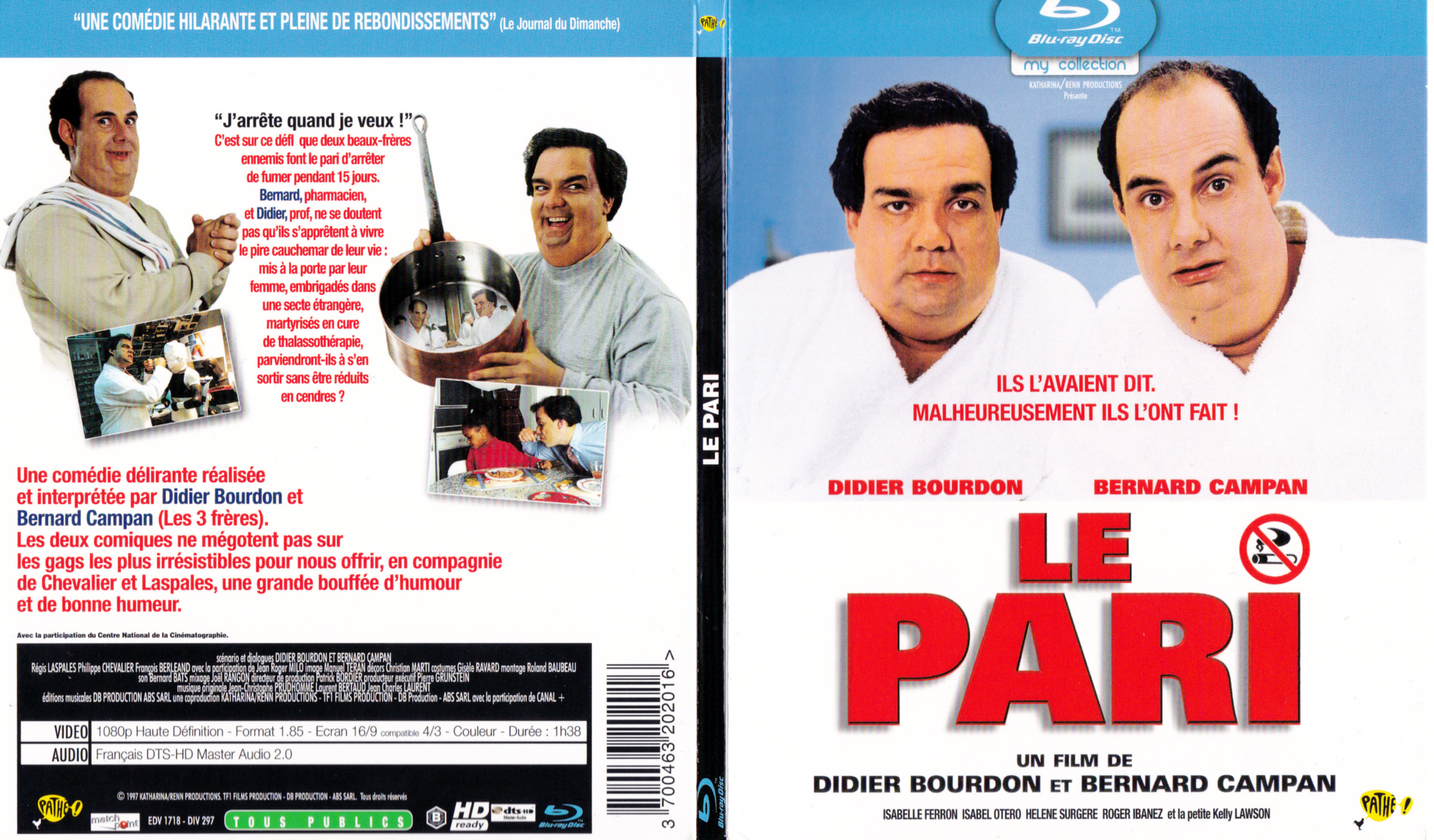 Jaquette DVD Le pari (BLU-RAY) v2