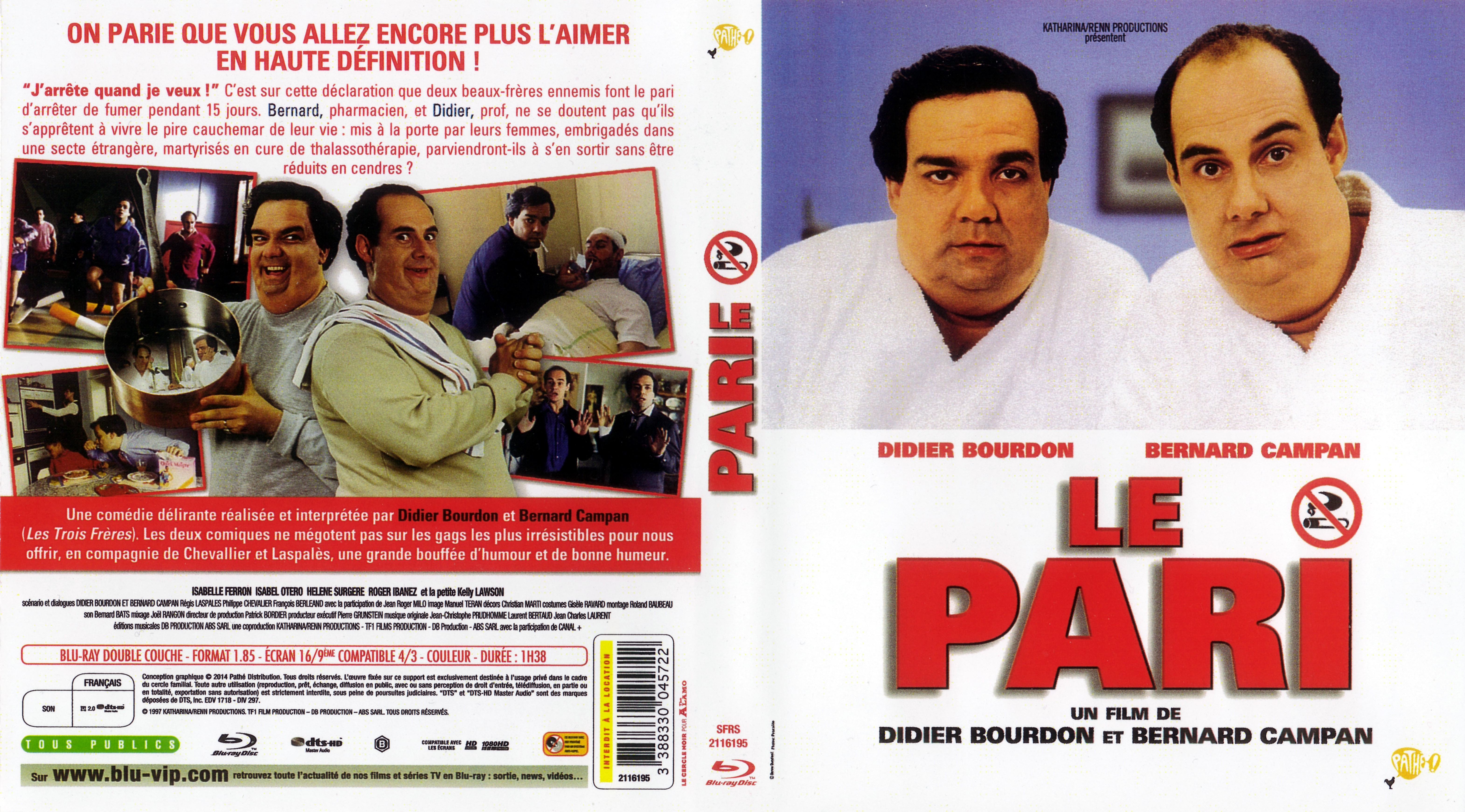 Jaquette DVD Le pari (BLU-RAY) v3