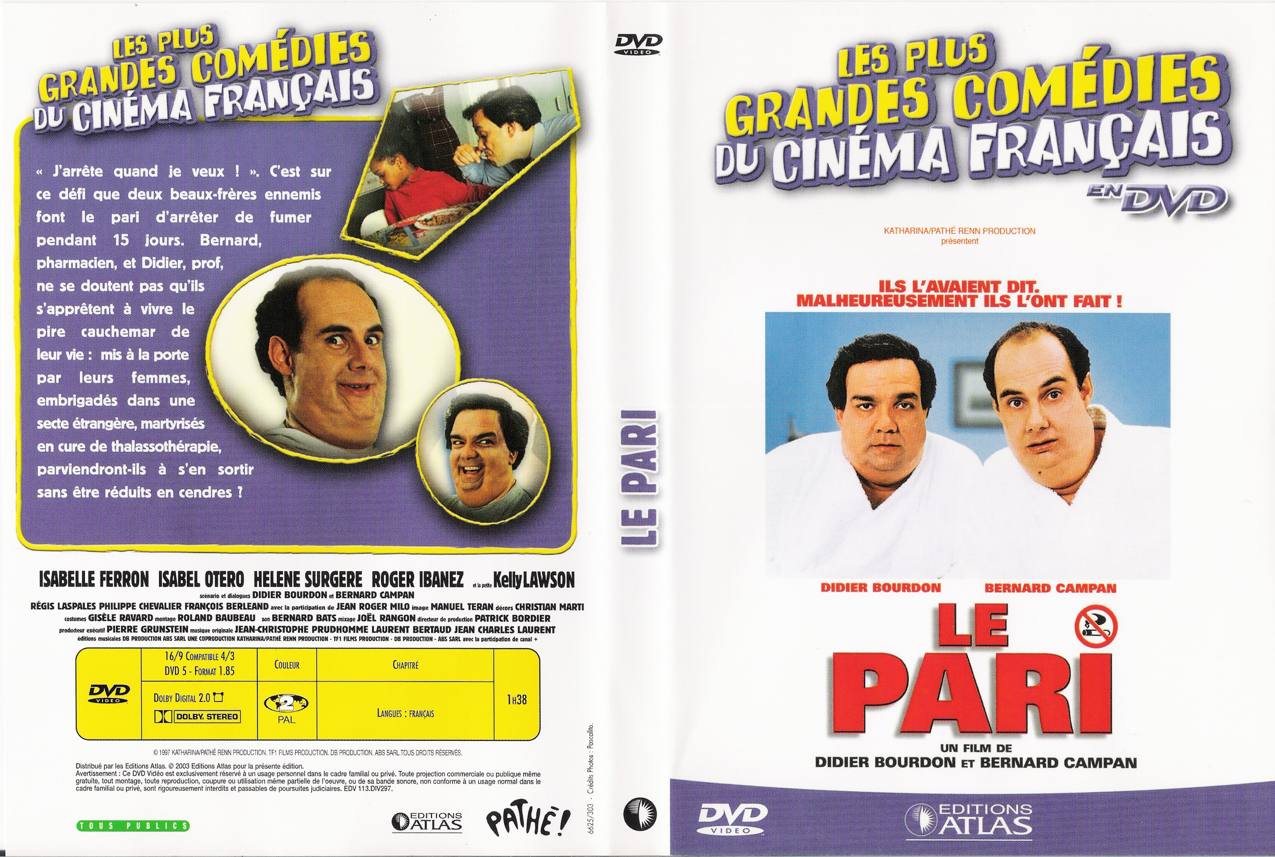 Jaquette DVD Le pari v2