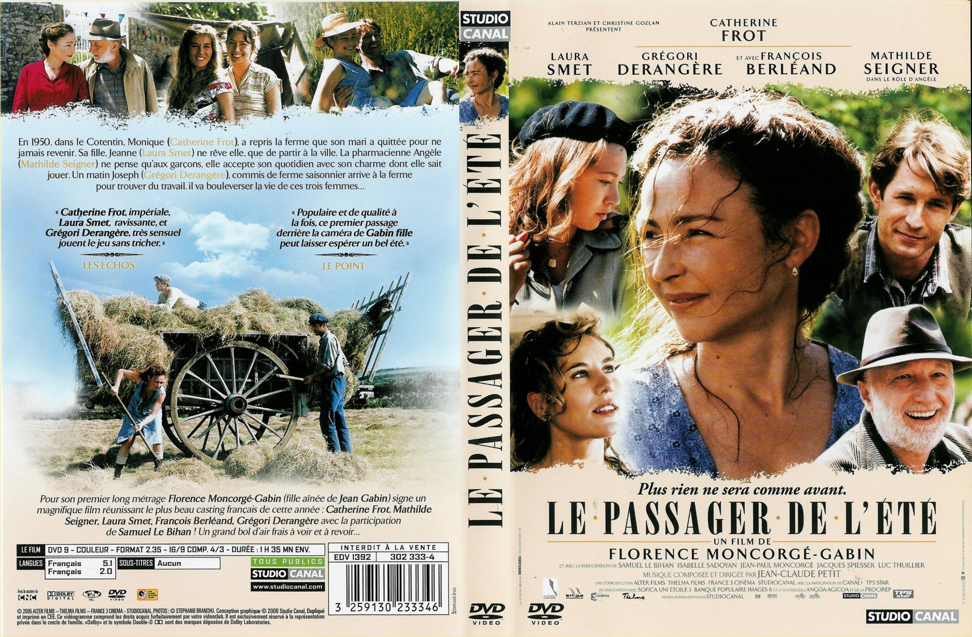 Jaquette DVD Le passager de l