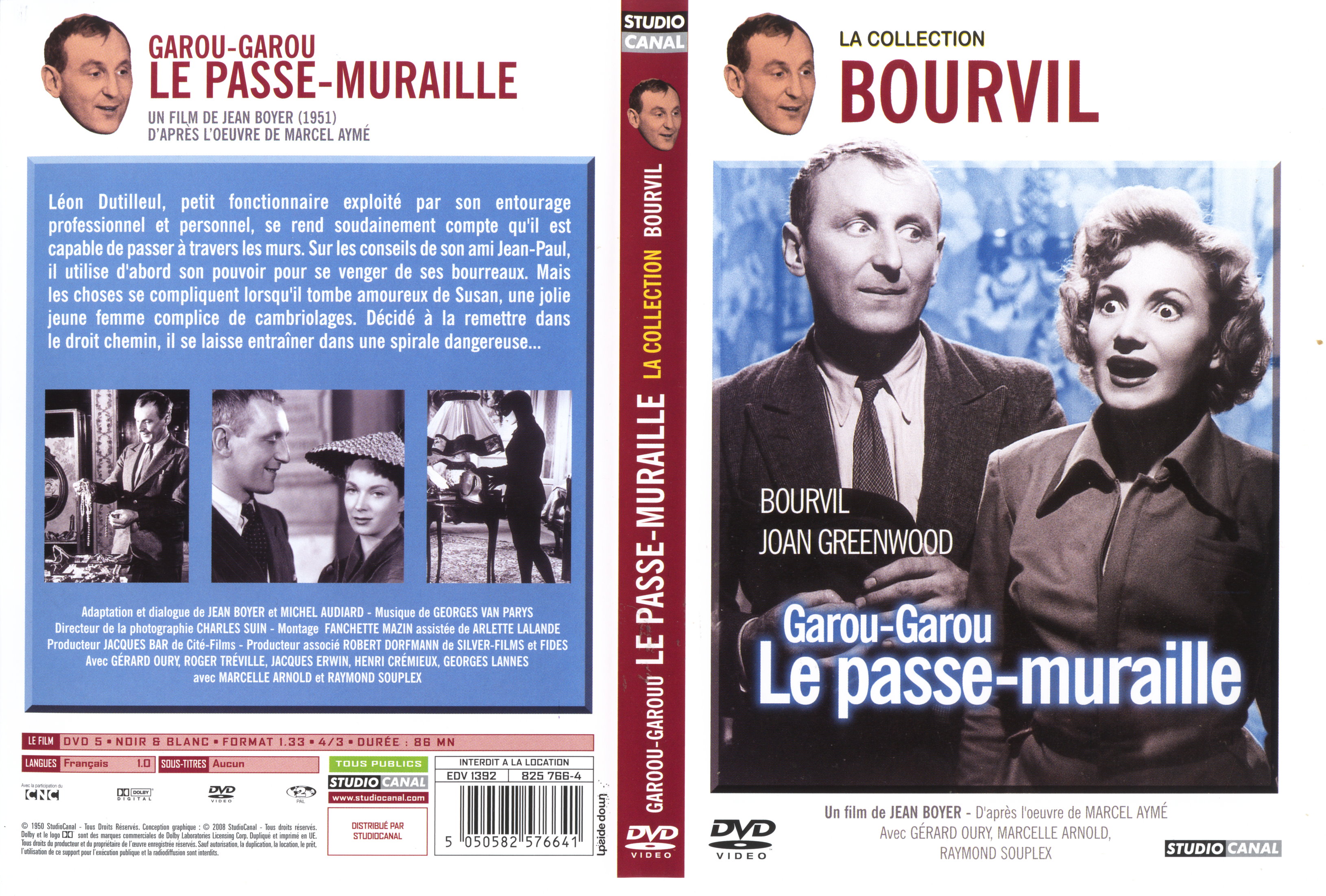 Jaquette DVD Le passe-muraille