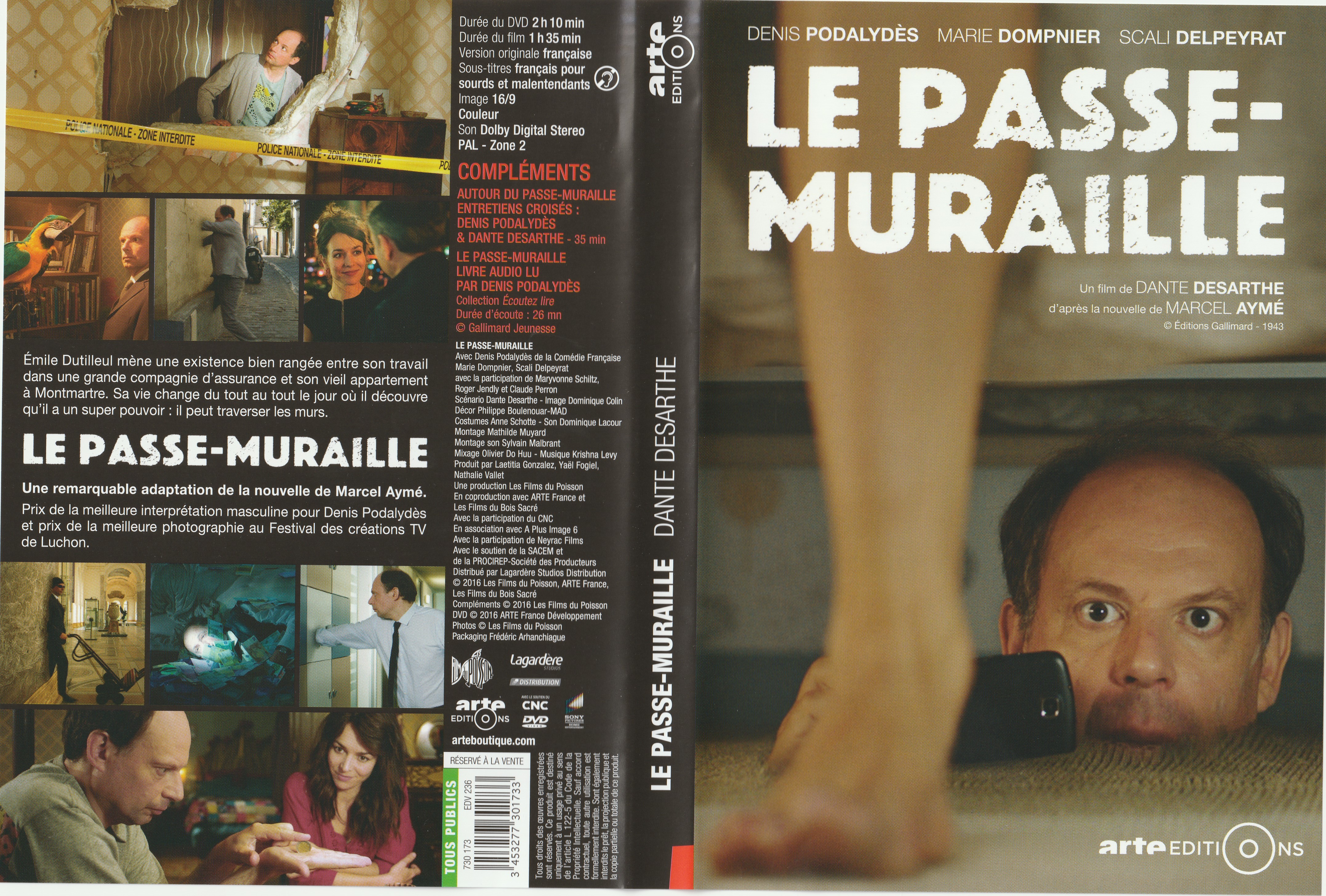 Jaquette DVD Le passe-muraille (2016)