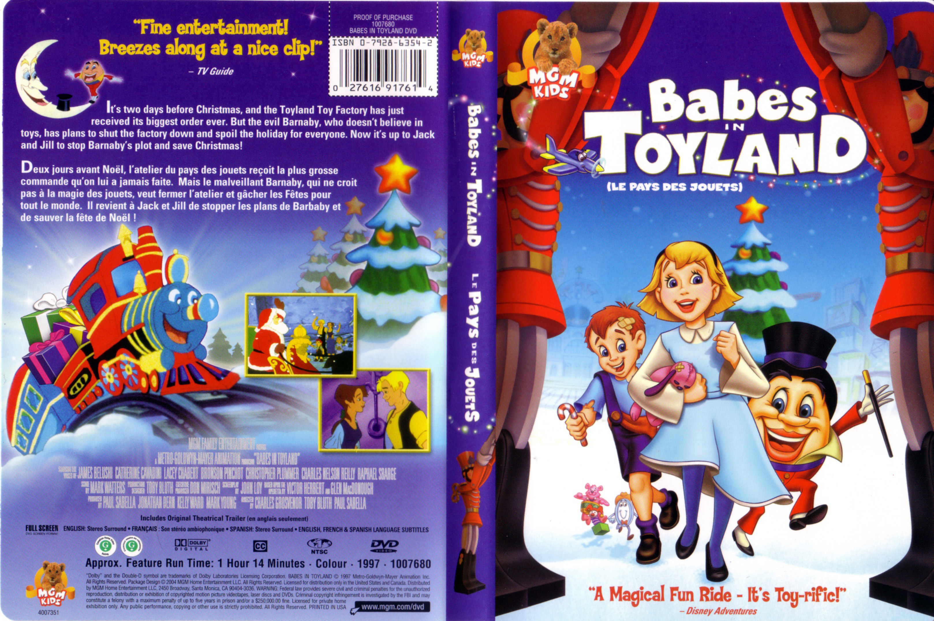 Jaquette DVD Le pays des jouets - Babes in toyland