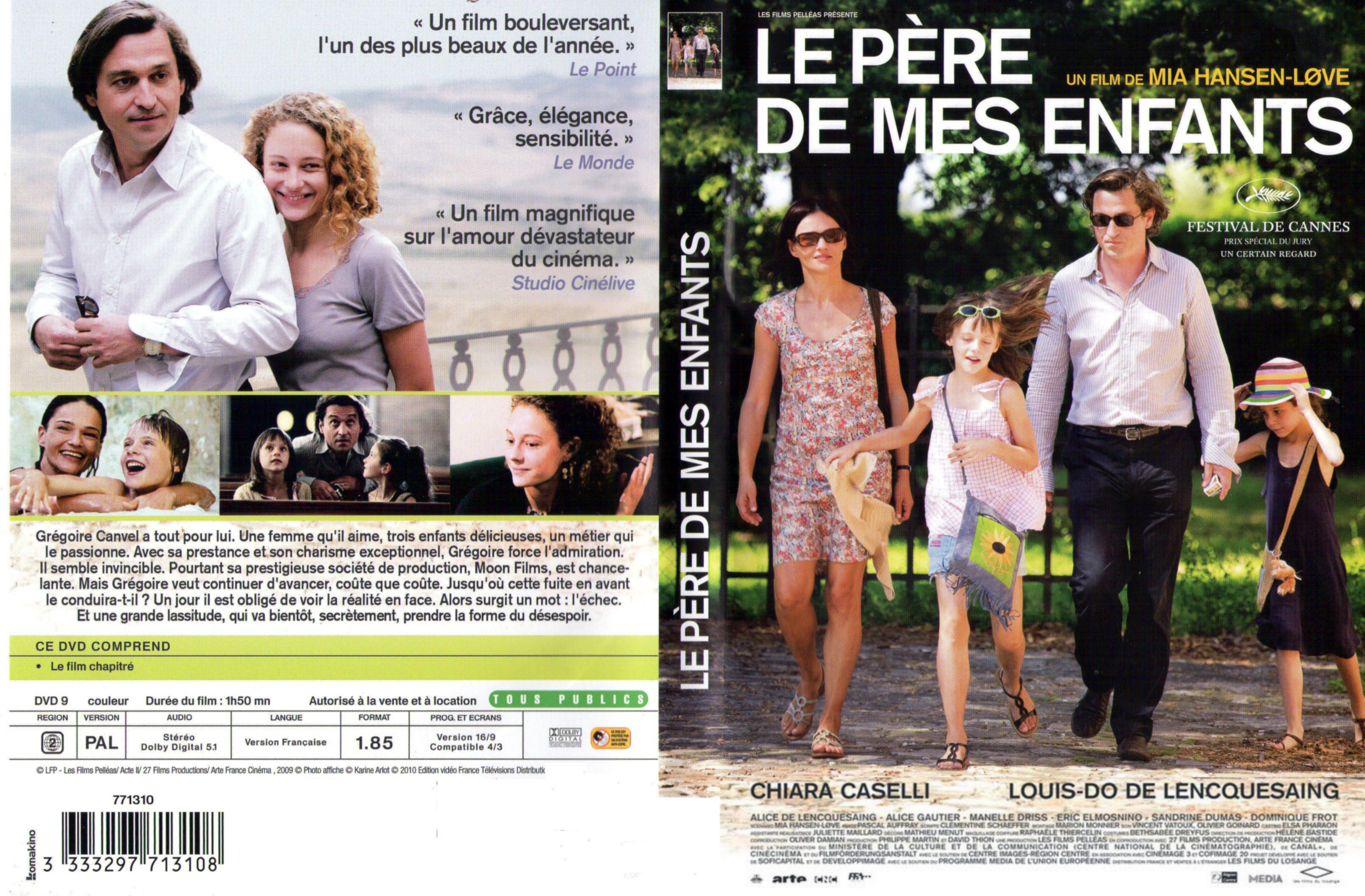 Jaquette DVD Le pre de mes enfants