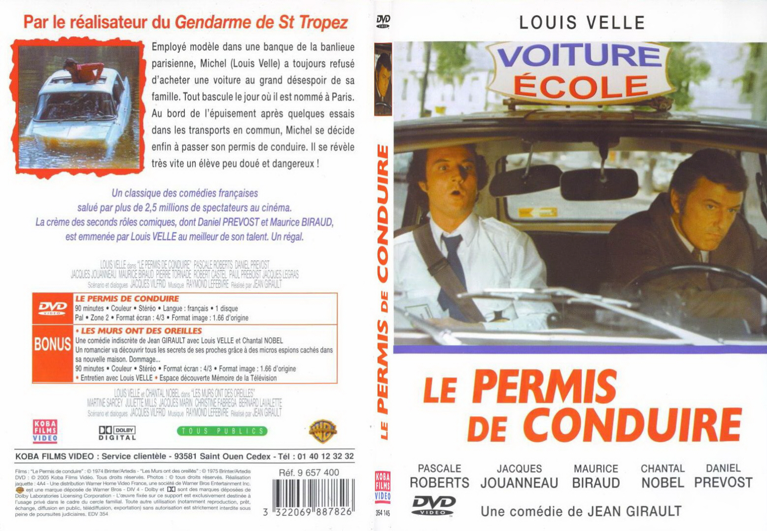 Jaquette DVD Le permis de conduire - SLIM