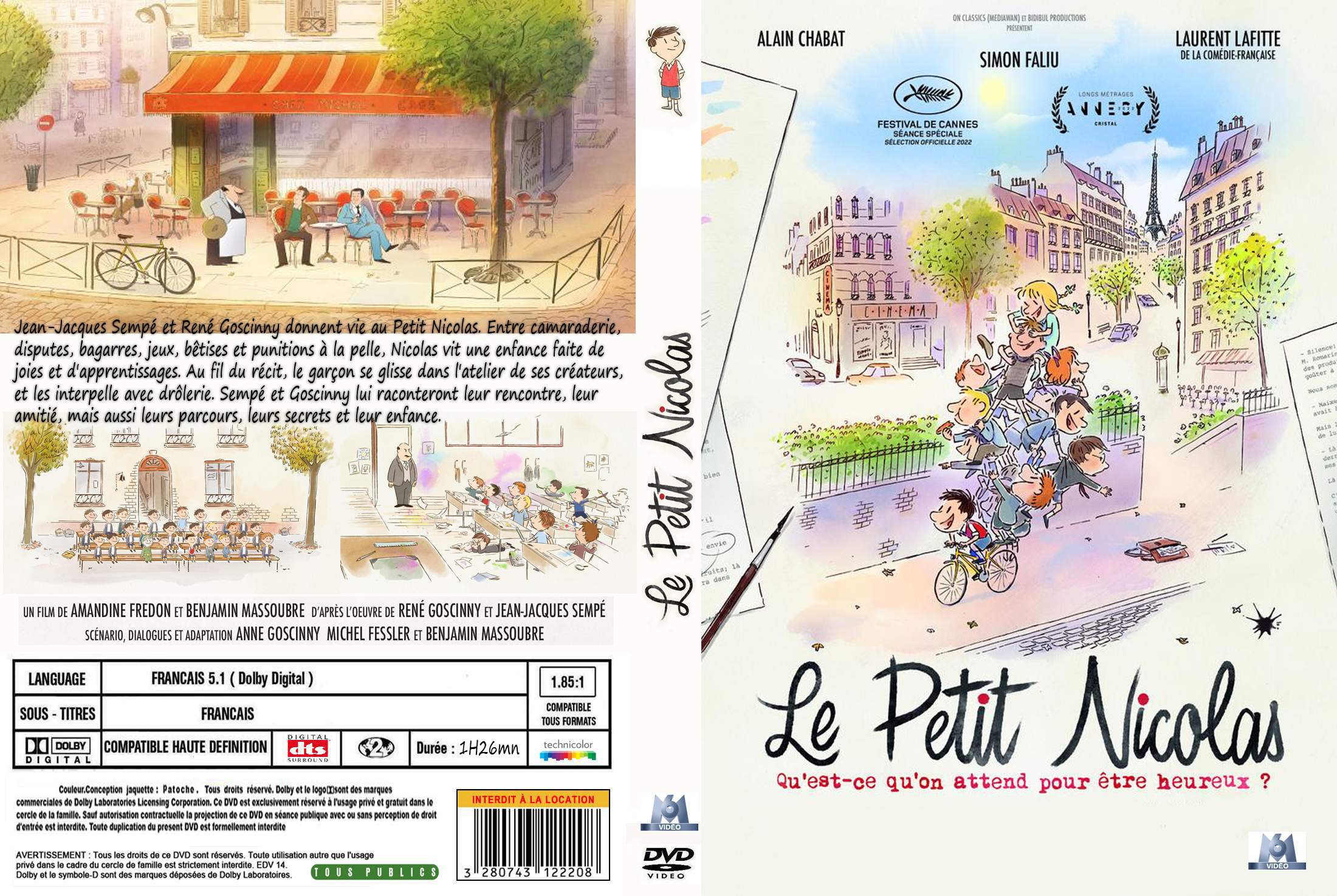 Jaquette DVD Le petit Nicolas DA custom