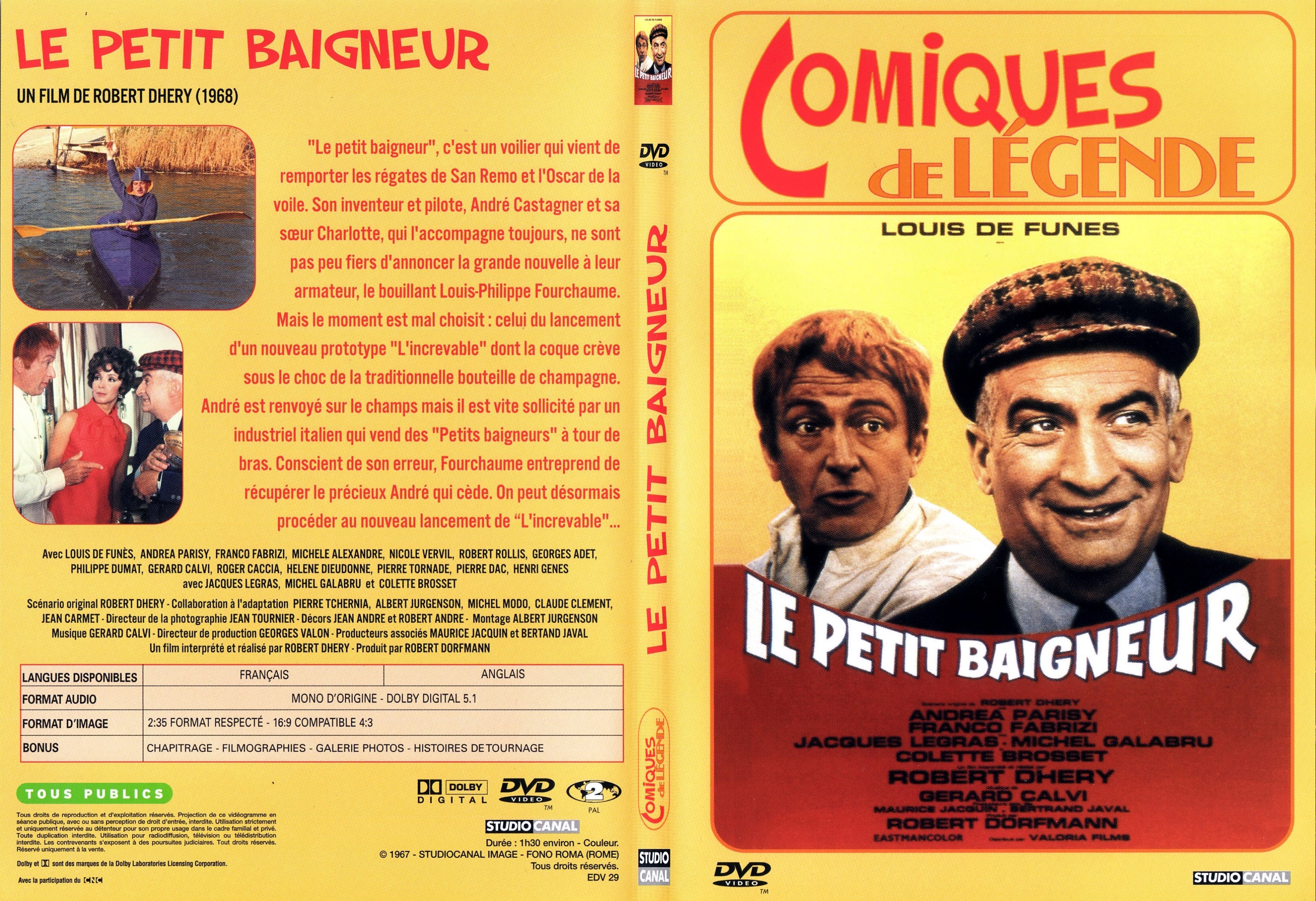 Jaquette DVD Le petit baigneur - SLIM v2