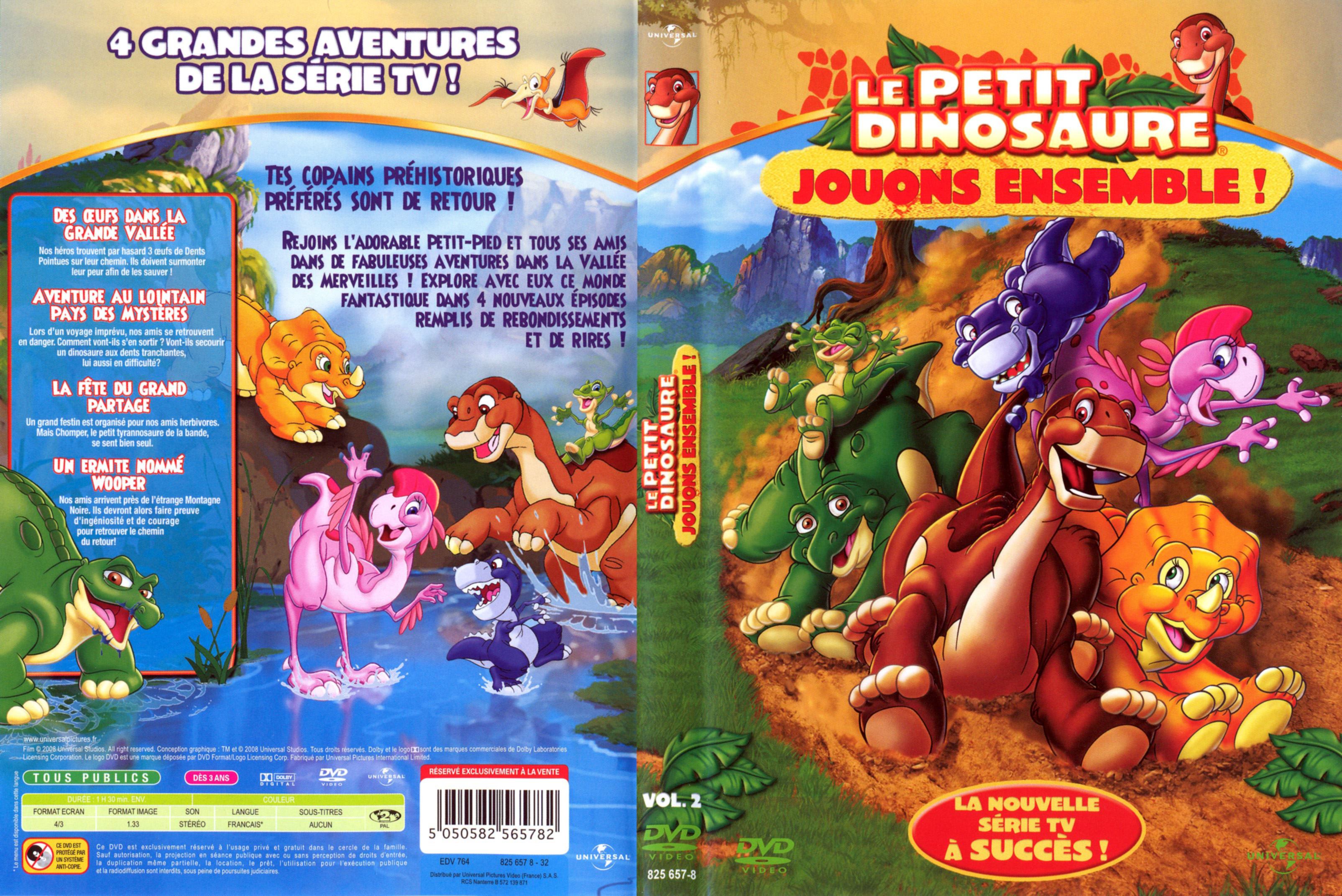 Jaquette DVD Le petit dinosaure - Jouons ensemble