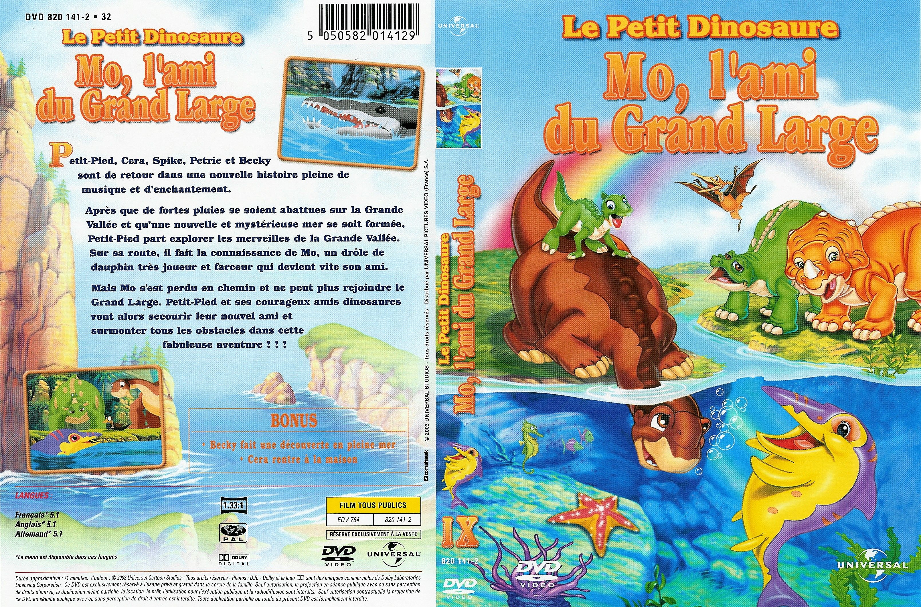 Jaquette DVD Le petit dinosaure vol 9 - mo l