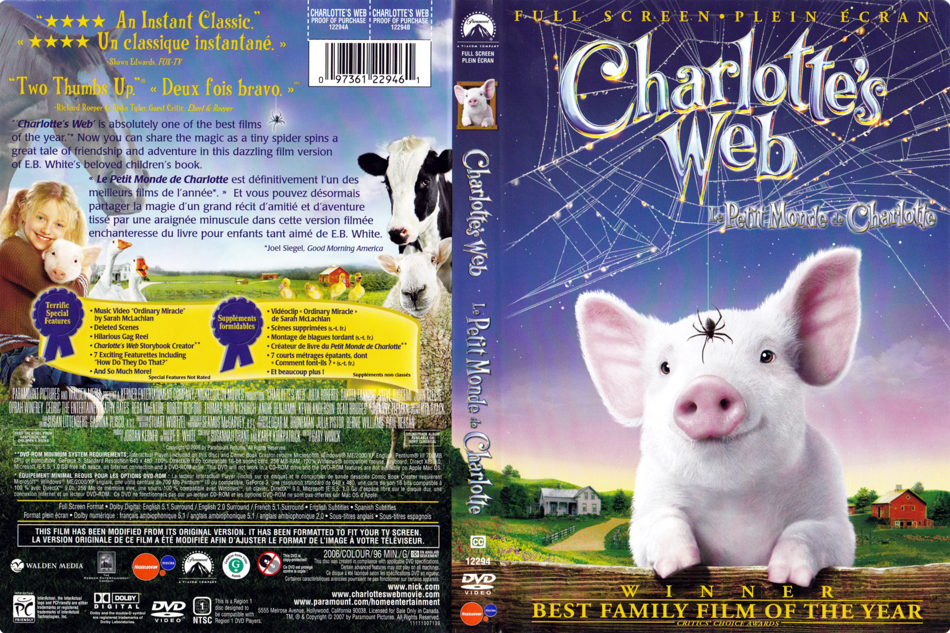 Jaquette DVD Le petit monde de charlotte - Charlotte