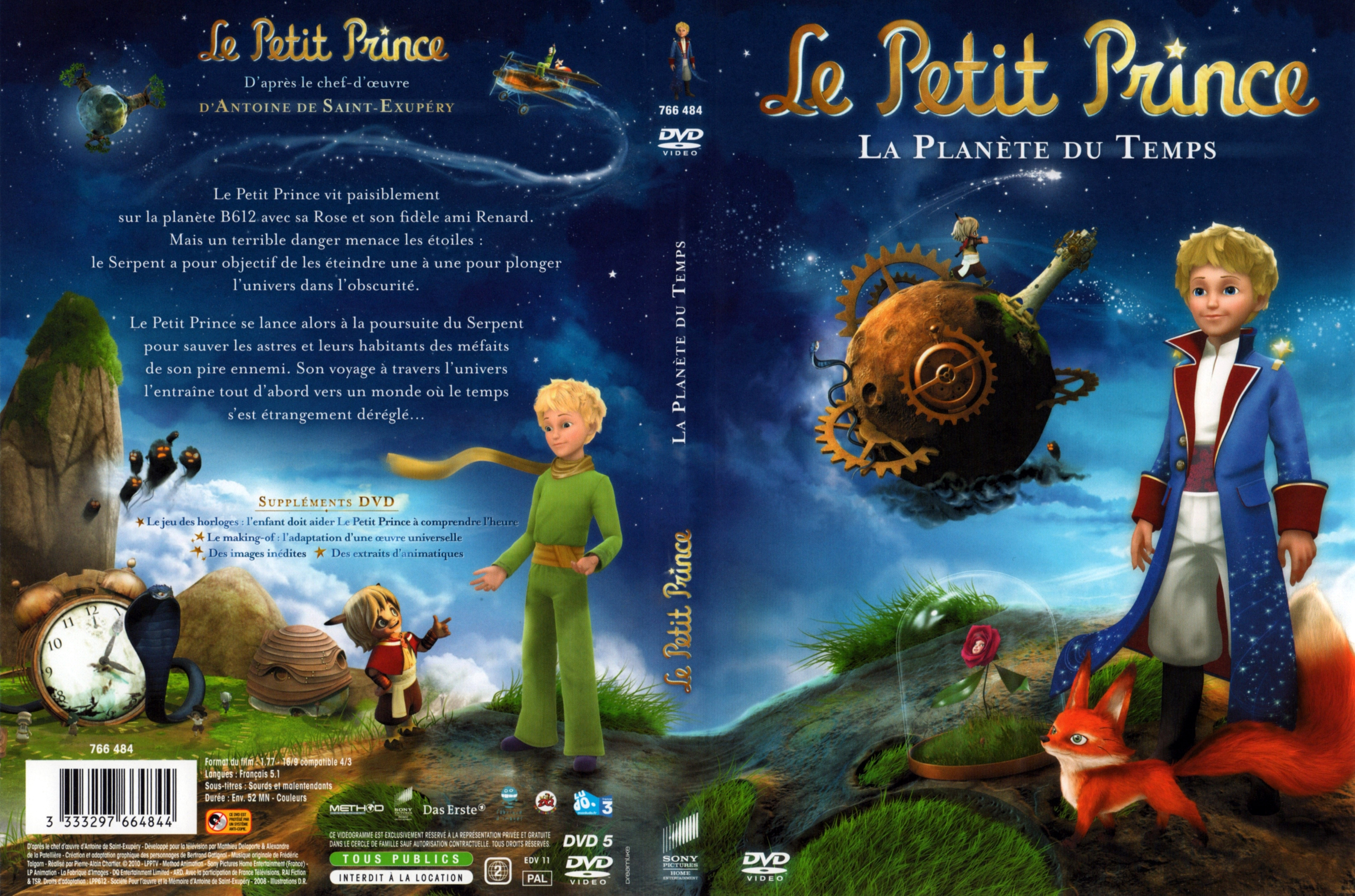Jaquette DVD Le petit prince (la planete de temps)
