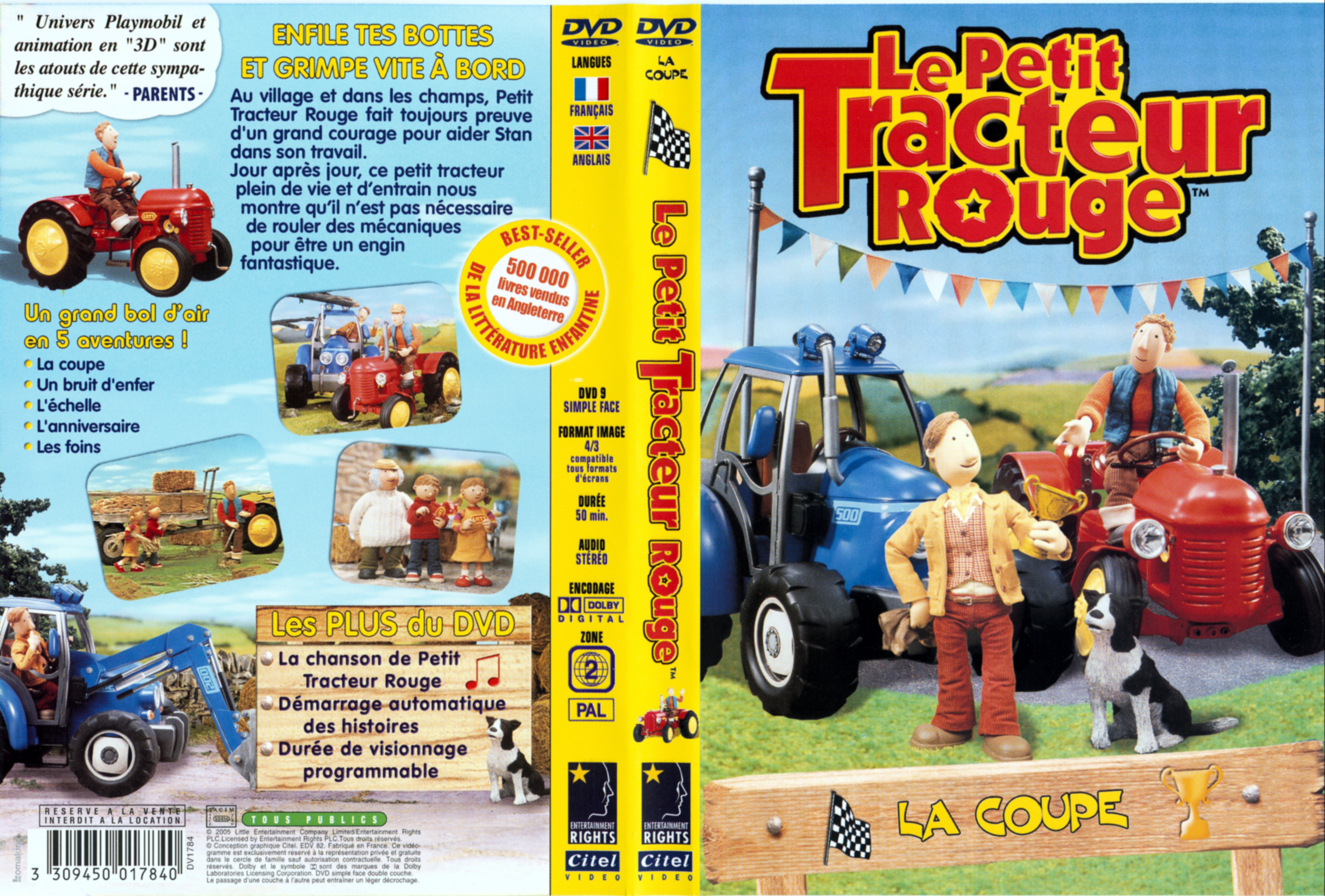 Jaquette DVD Le petit tracteur rouge - La coupe