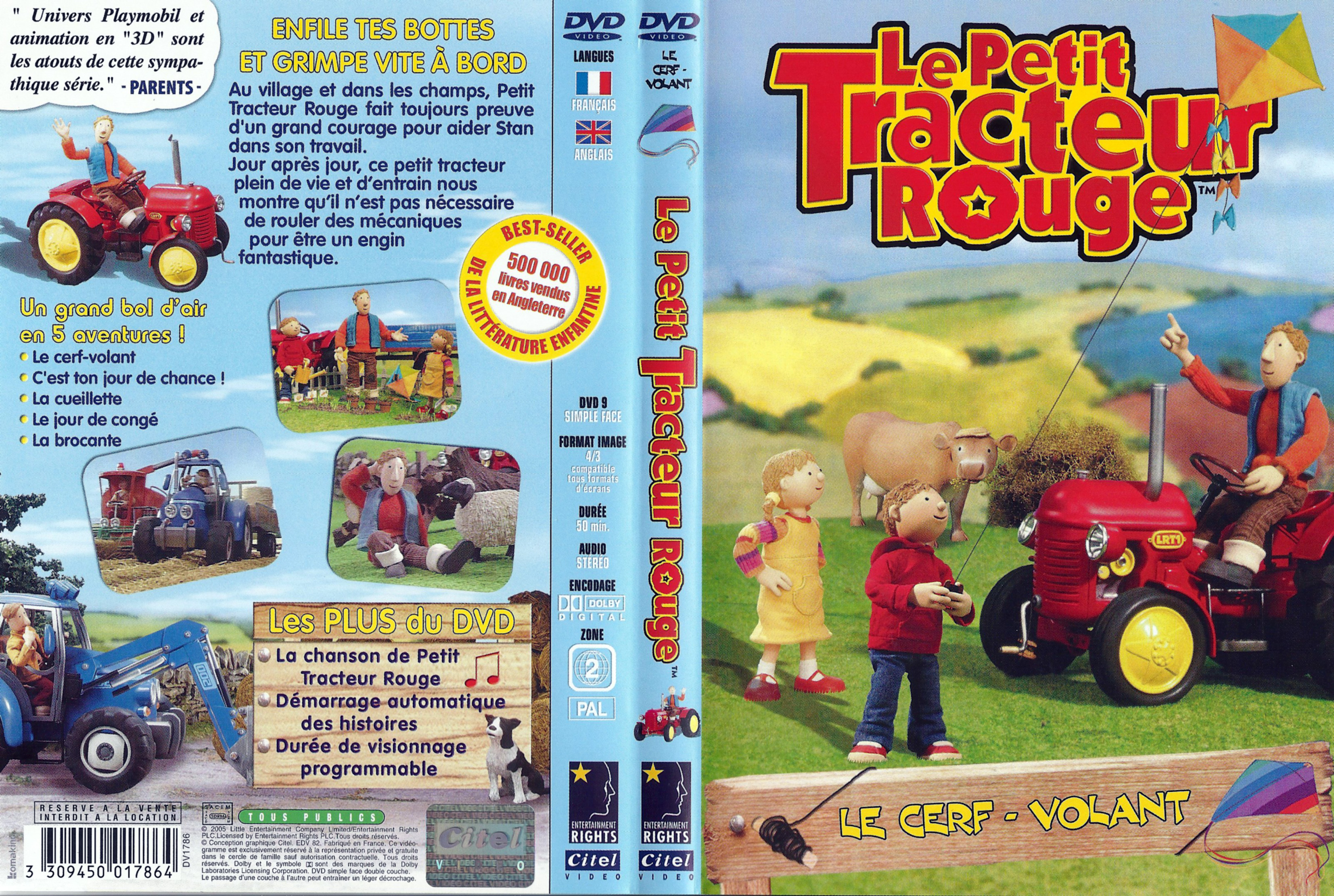 Jaquette DVD Le petit tracteur rouge - Le cerf-volant