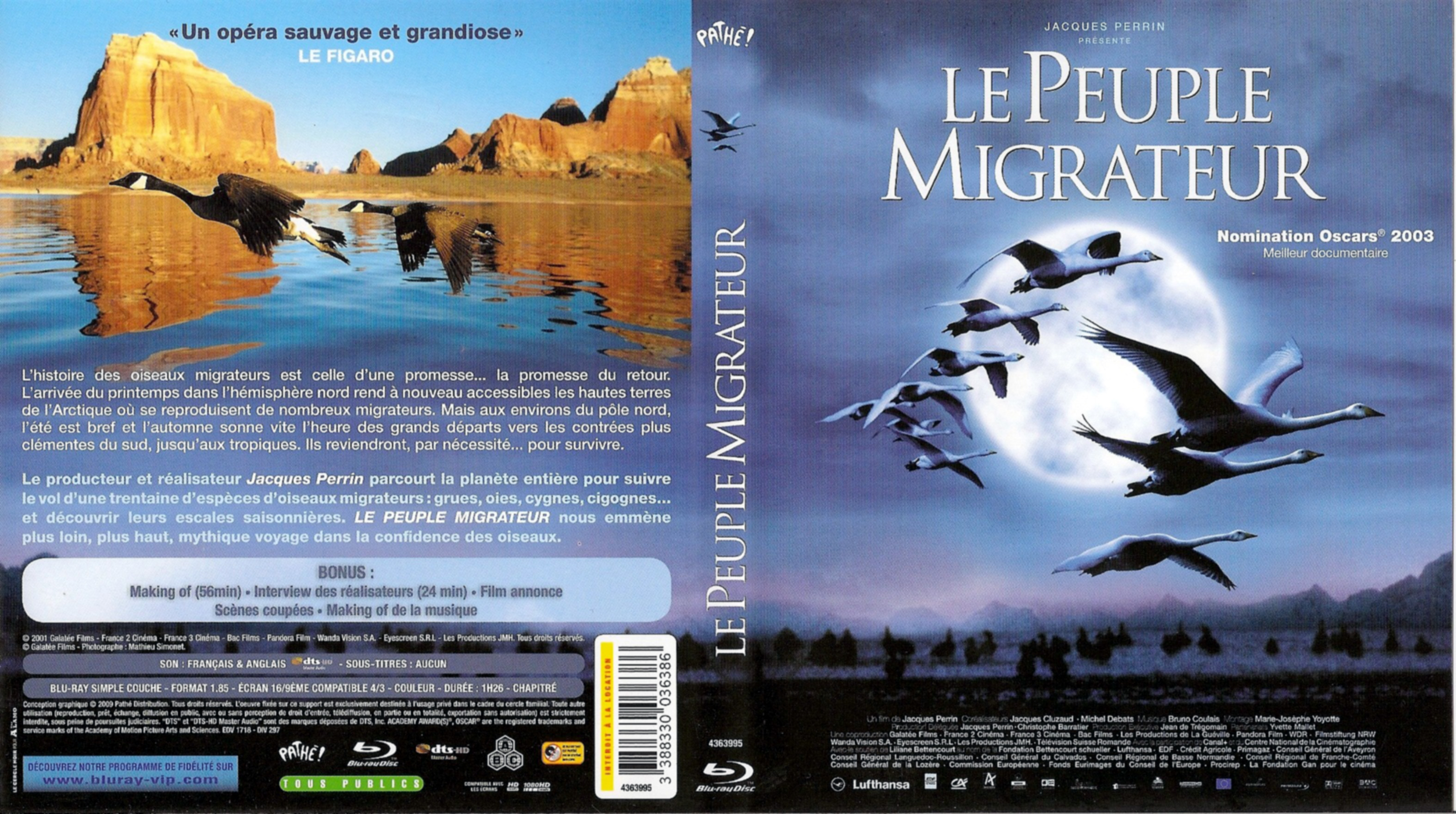 Jaquette DVD Le peuple migrateur (BLU-RAY)