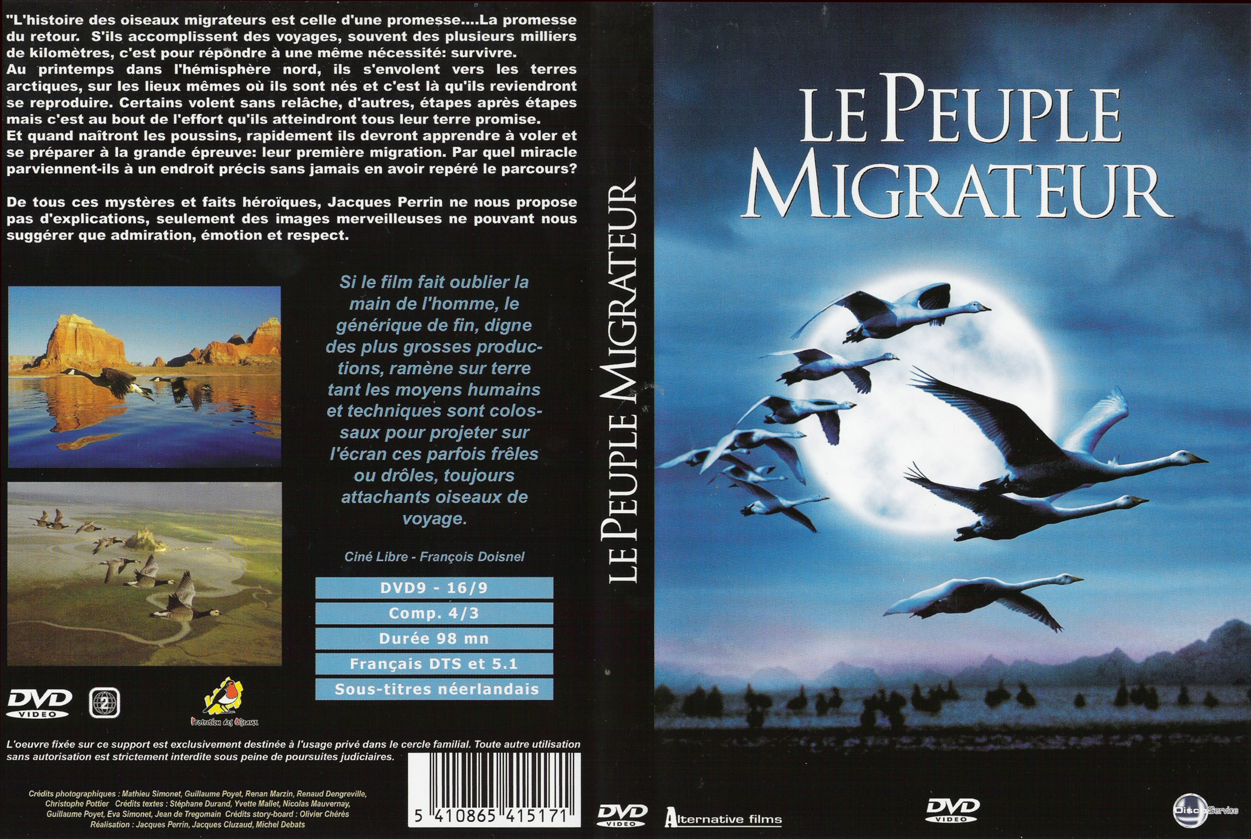 Jaquette DVD Le peuple migrateur v2