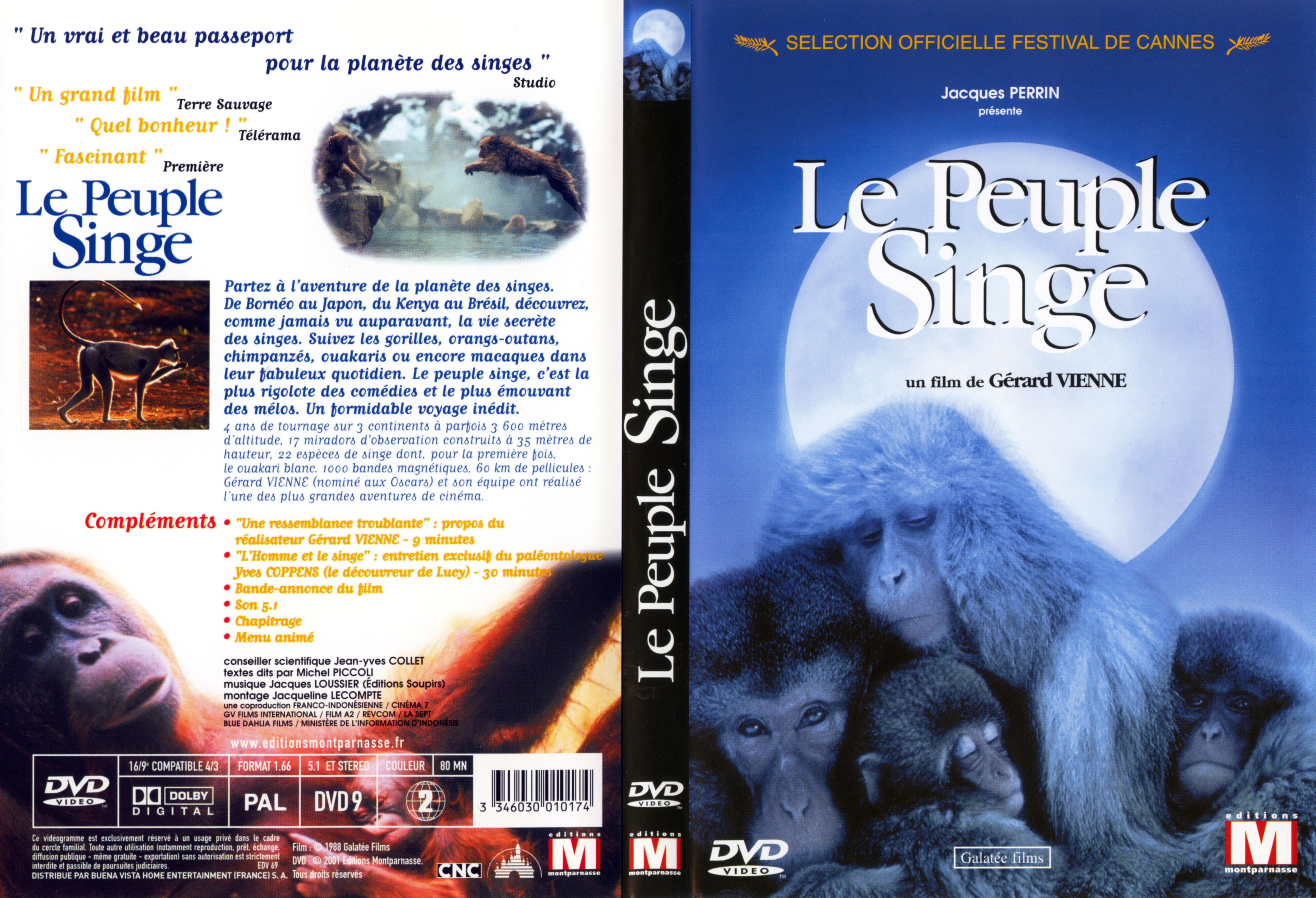 Jaquette DVD Le peuple singe