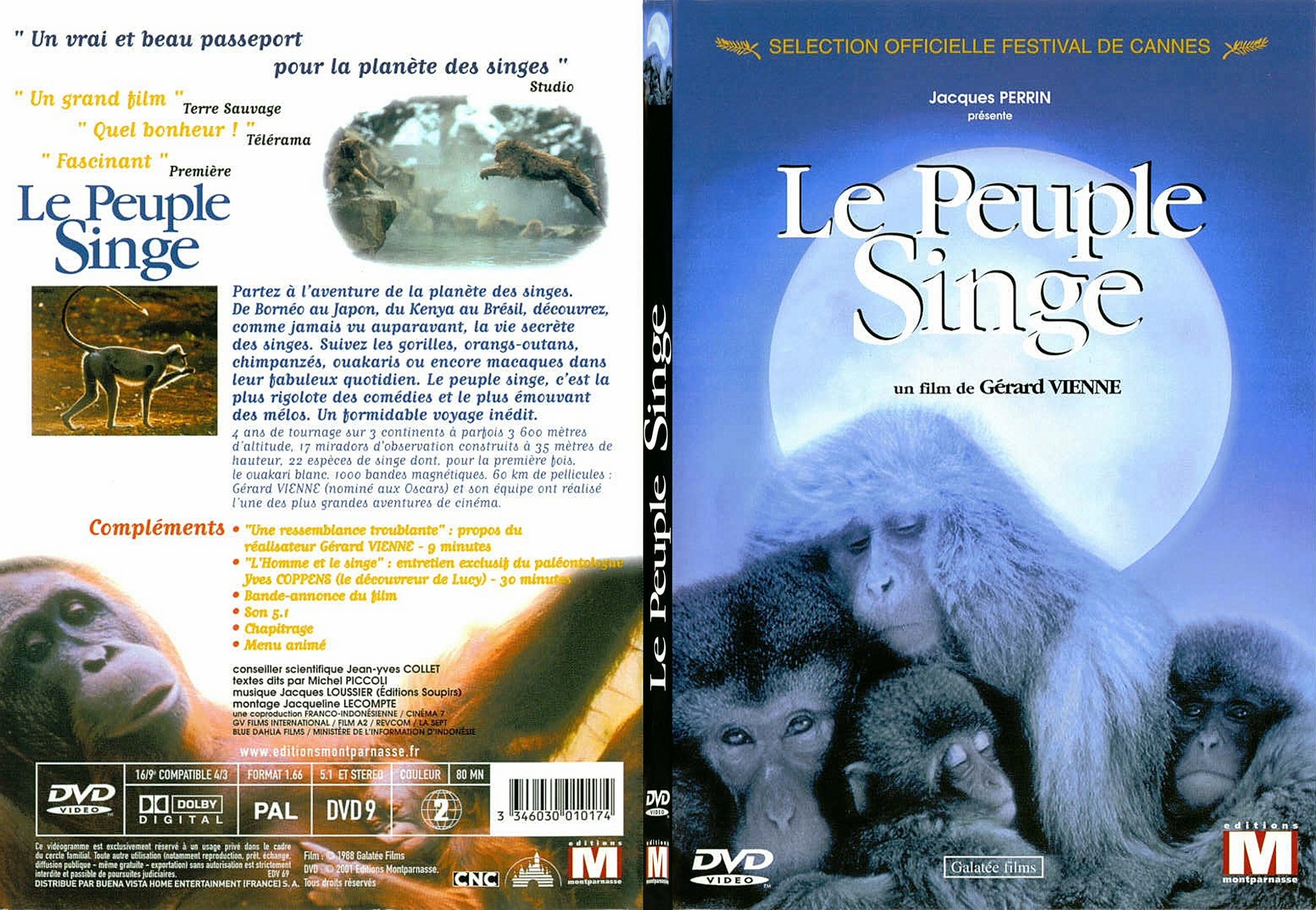 Jaquette DVD Le peuple singe - SLIM