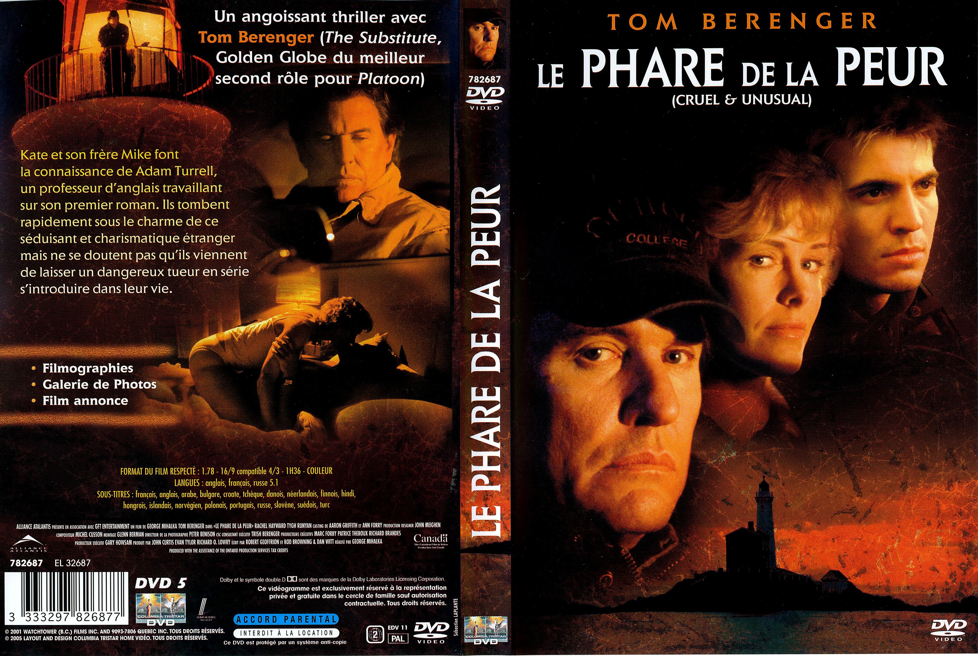 Jaquette DVD Le phare de la peur