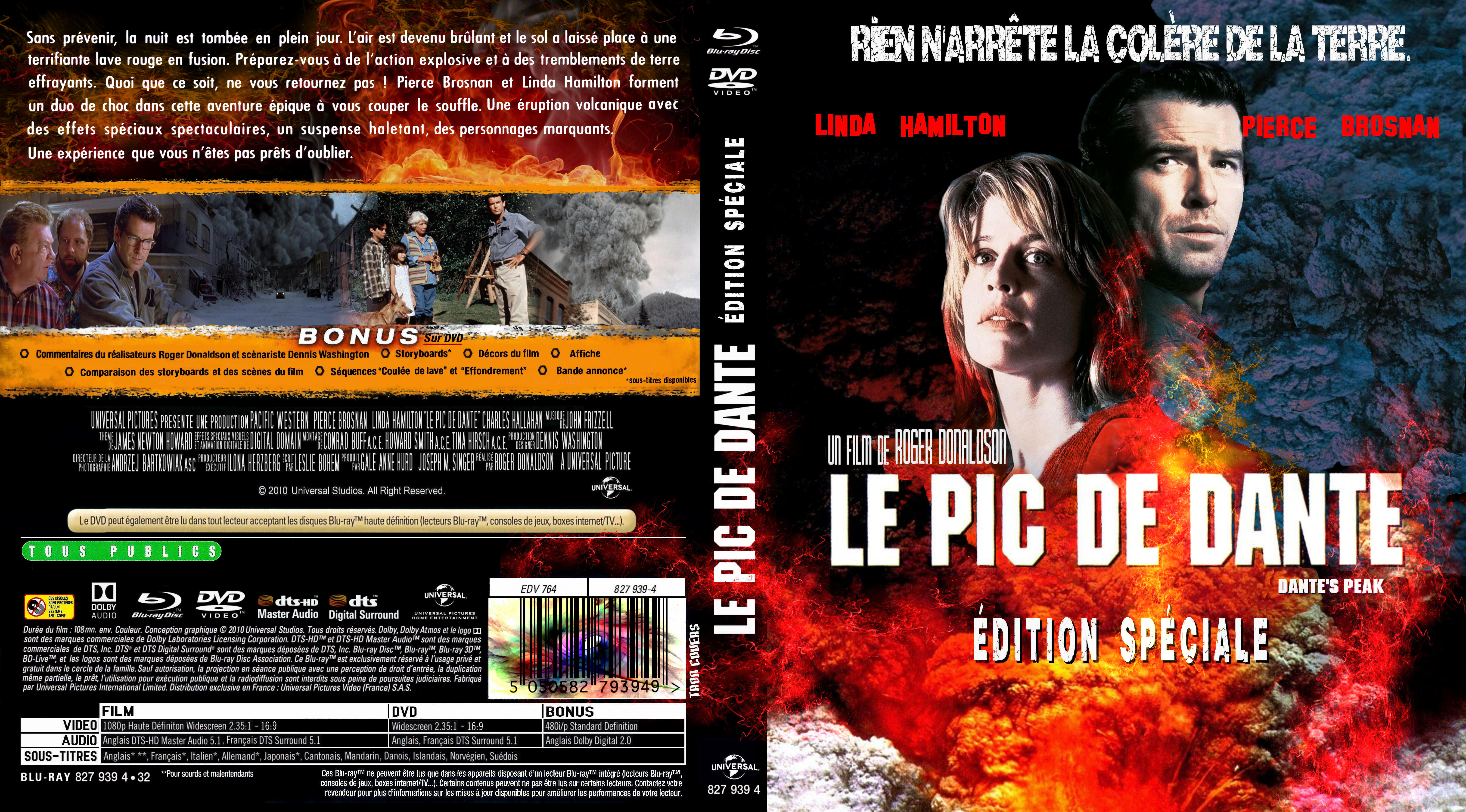 Jaquette DVD Le pic de dante custom (BLU-RAY)