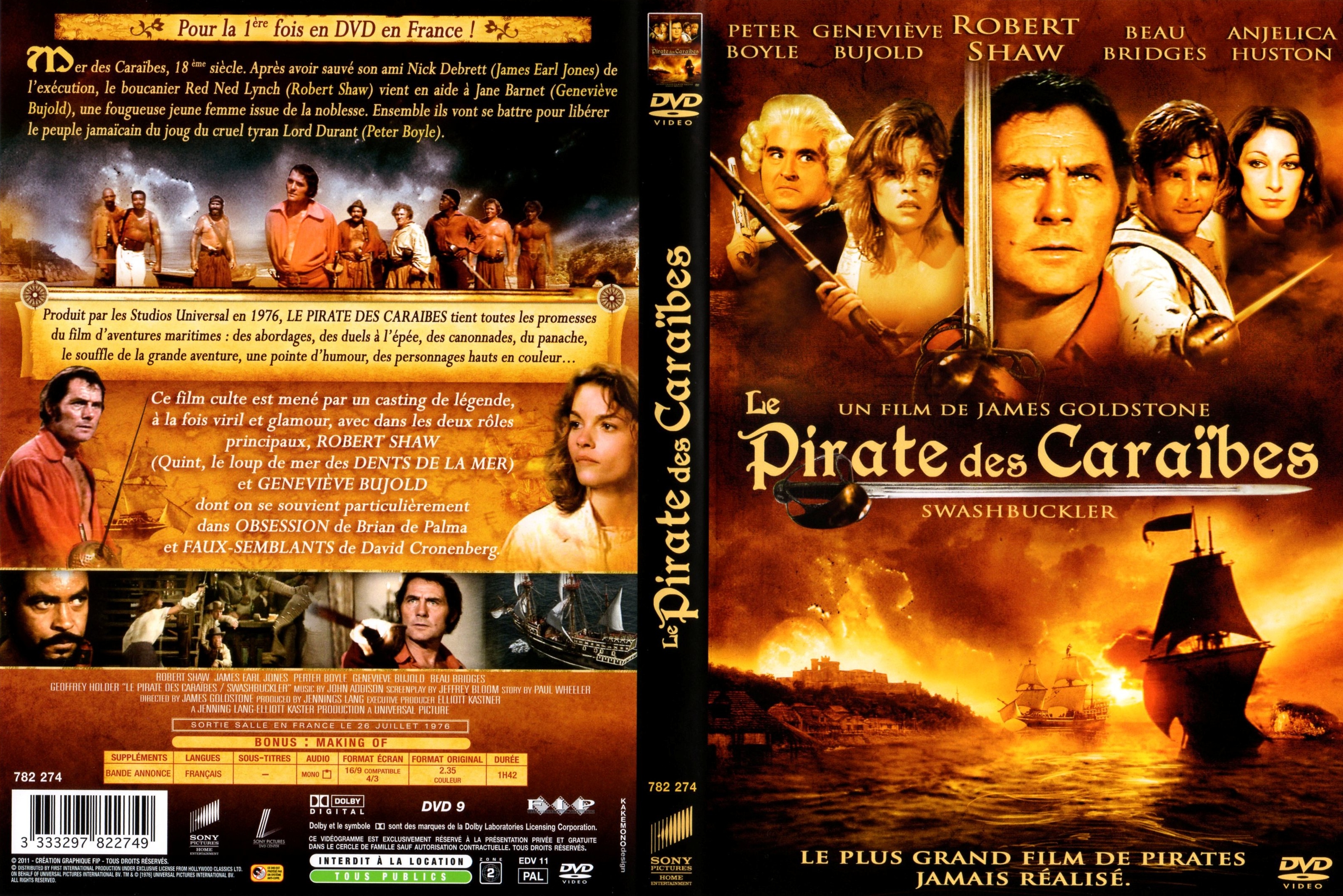 Jaquette DVD Le pirate des caraibes