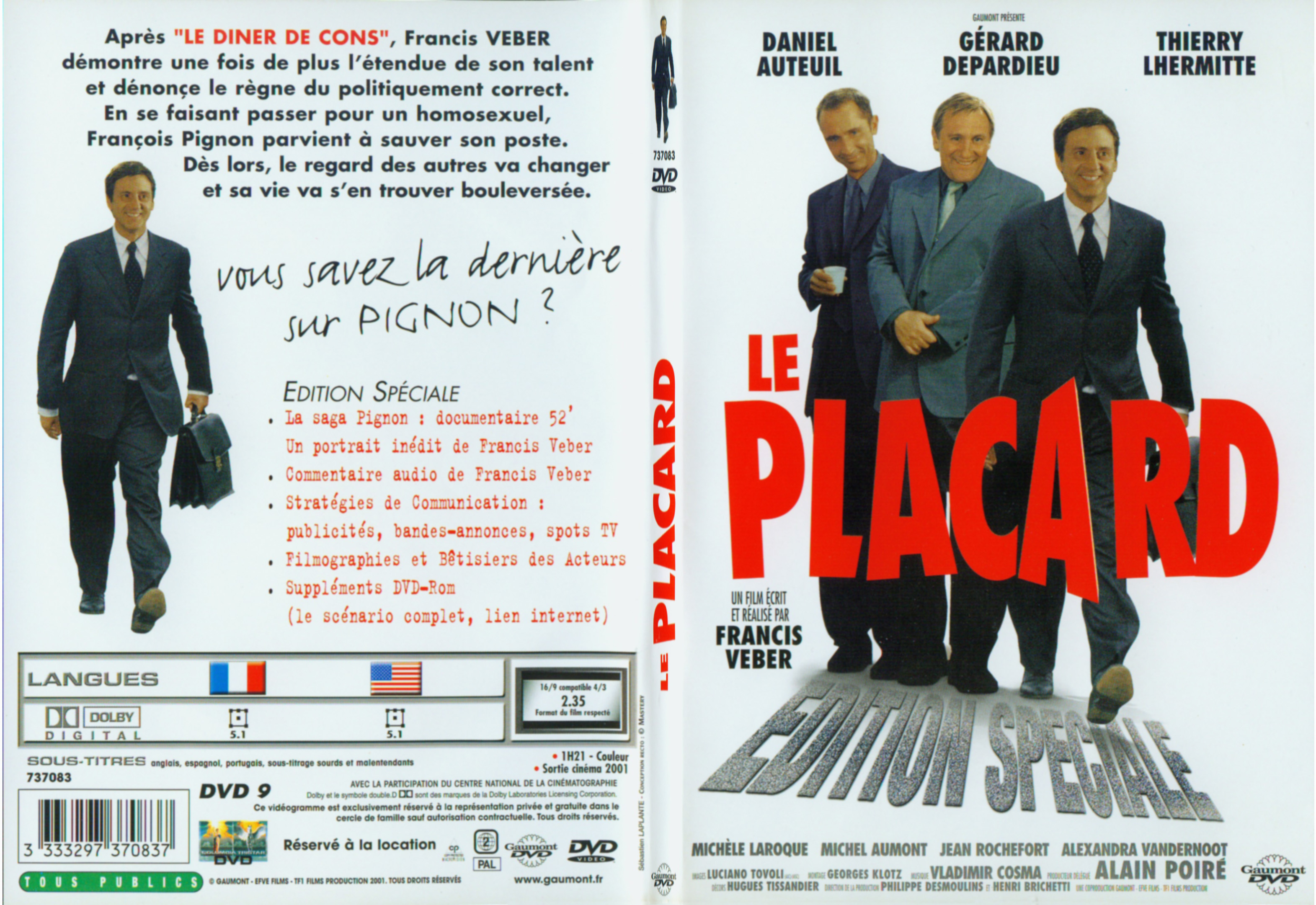 Jaquette DVD Le placard - SLIM