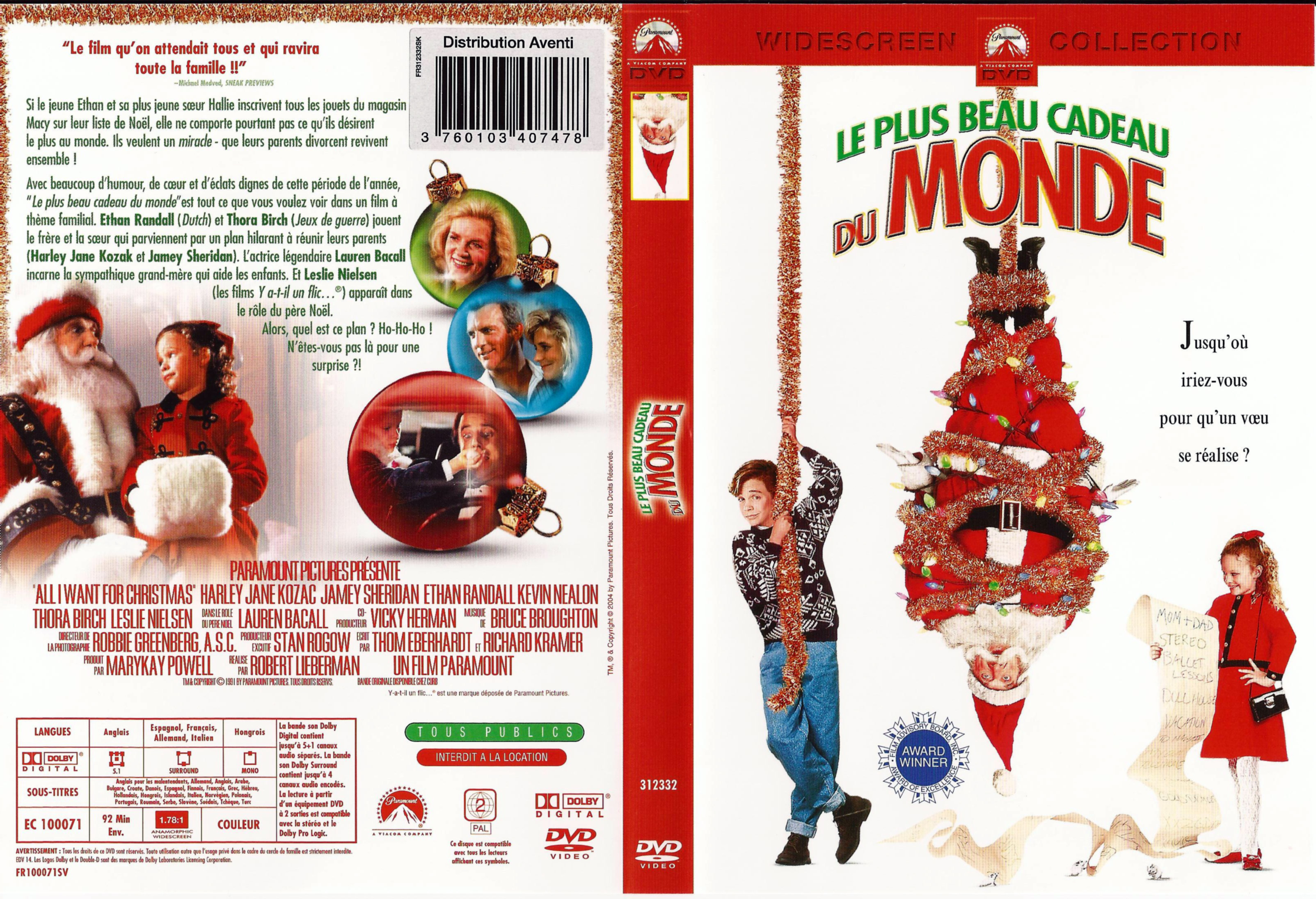 Jaquette DVD Le plus beau cadeau du monde