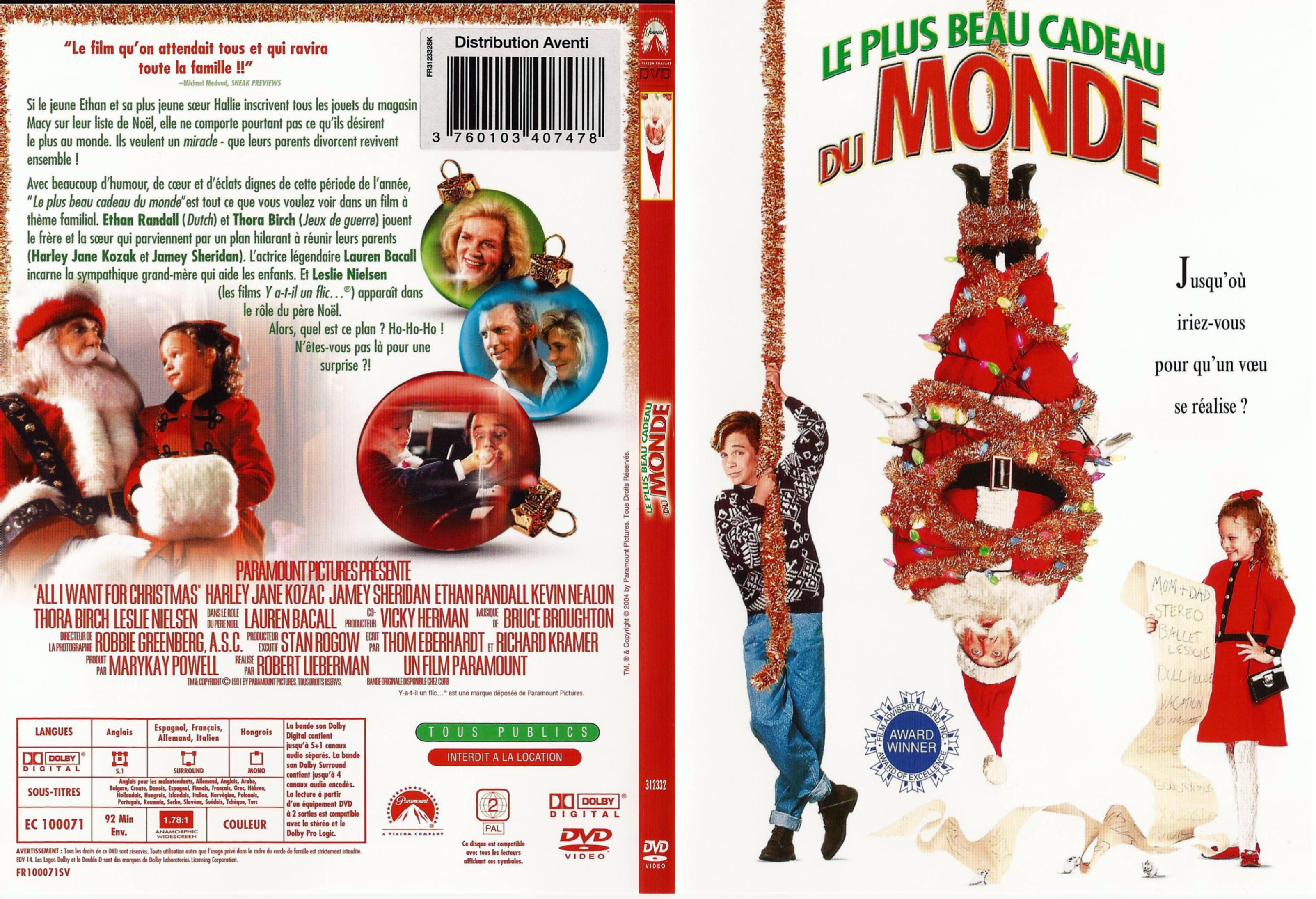 Jaquette DVD Le plus beau cadeau du monde - SLIM