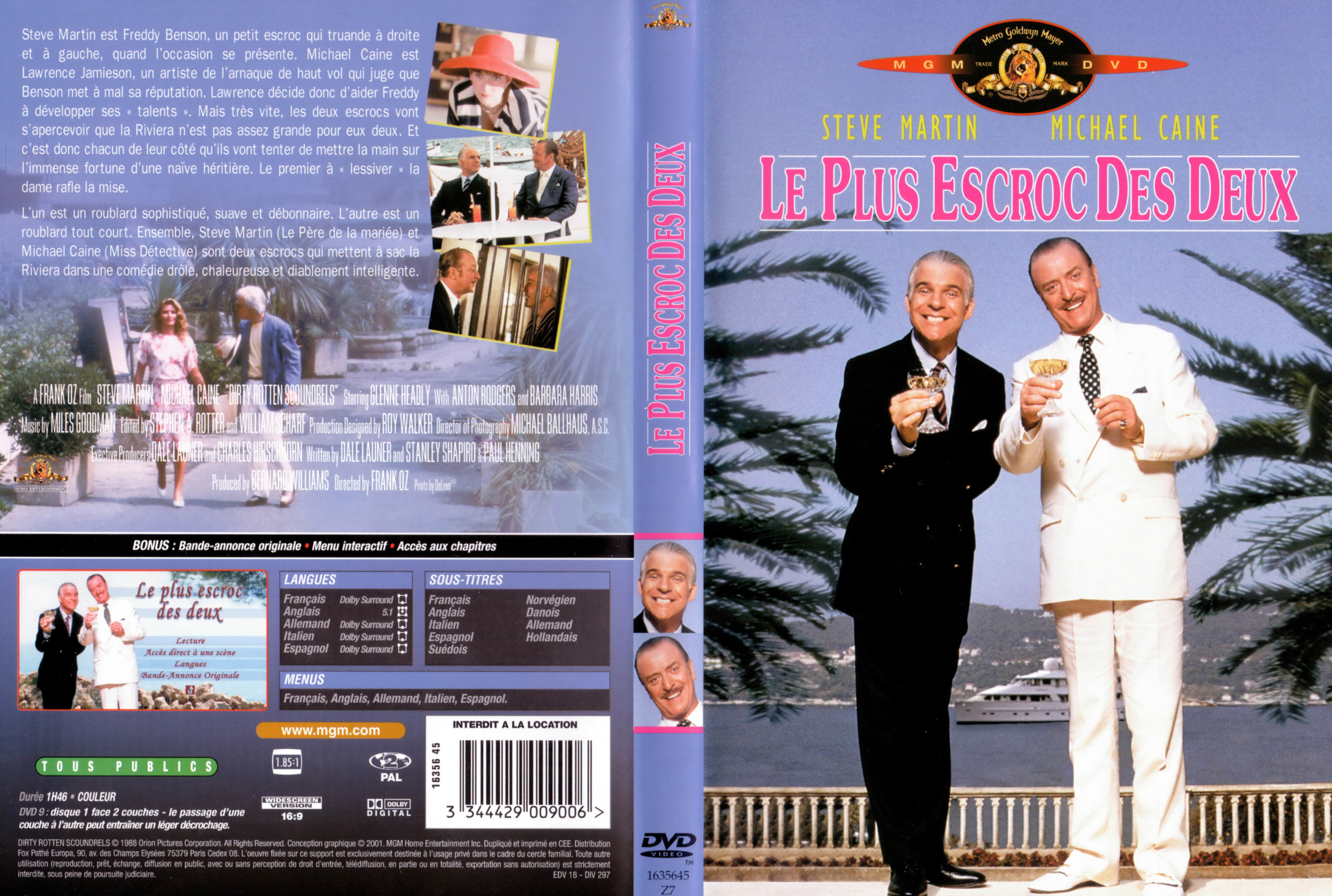 Jaquette DVD Le plus escroc des deux