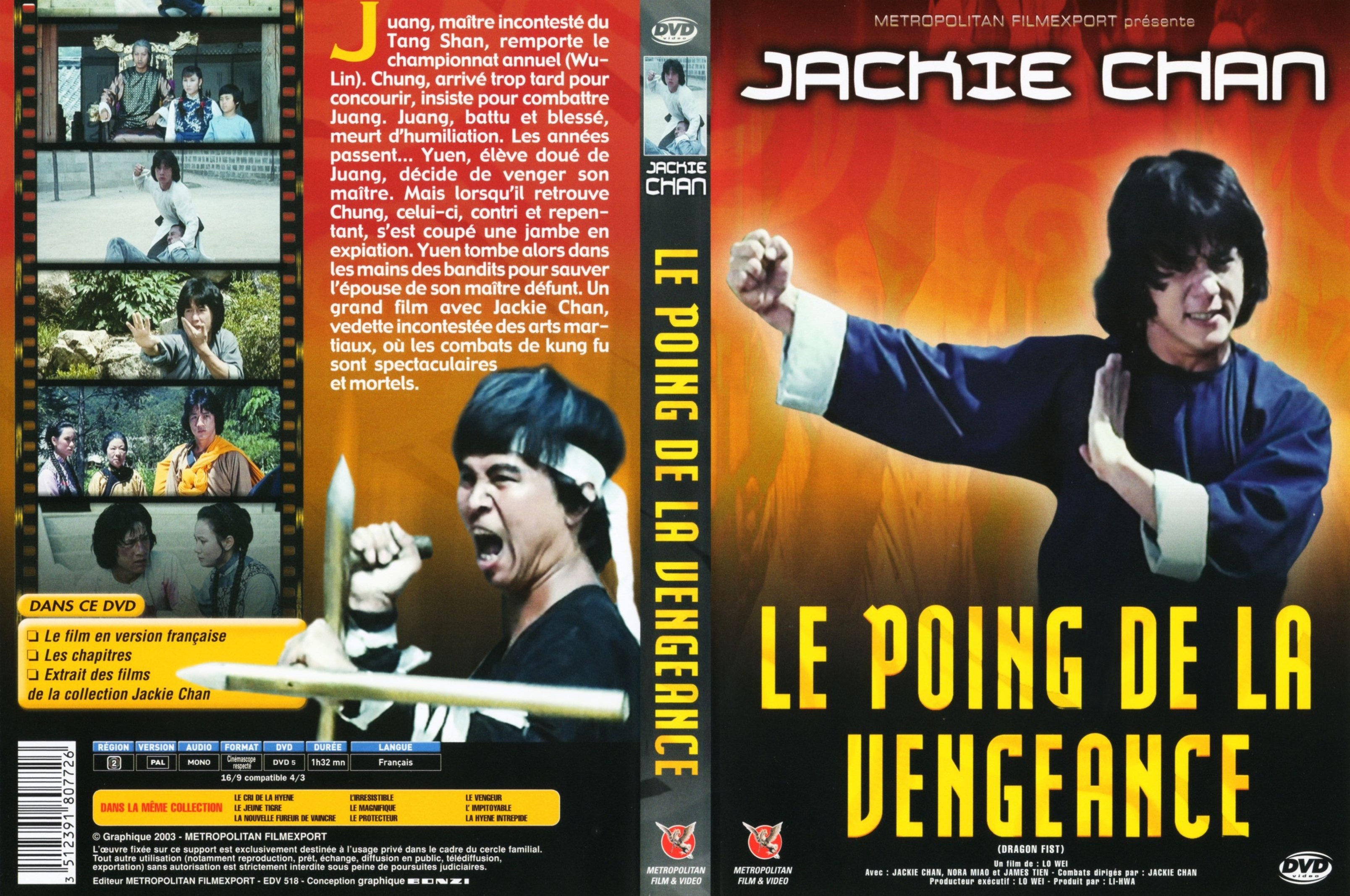 Jaquette DVD Le poing de la vengeance v3