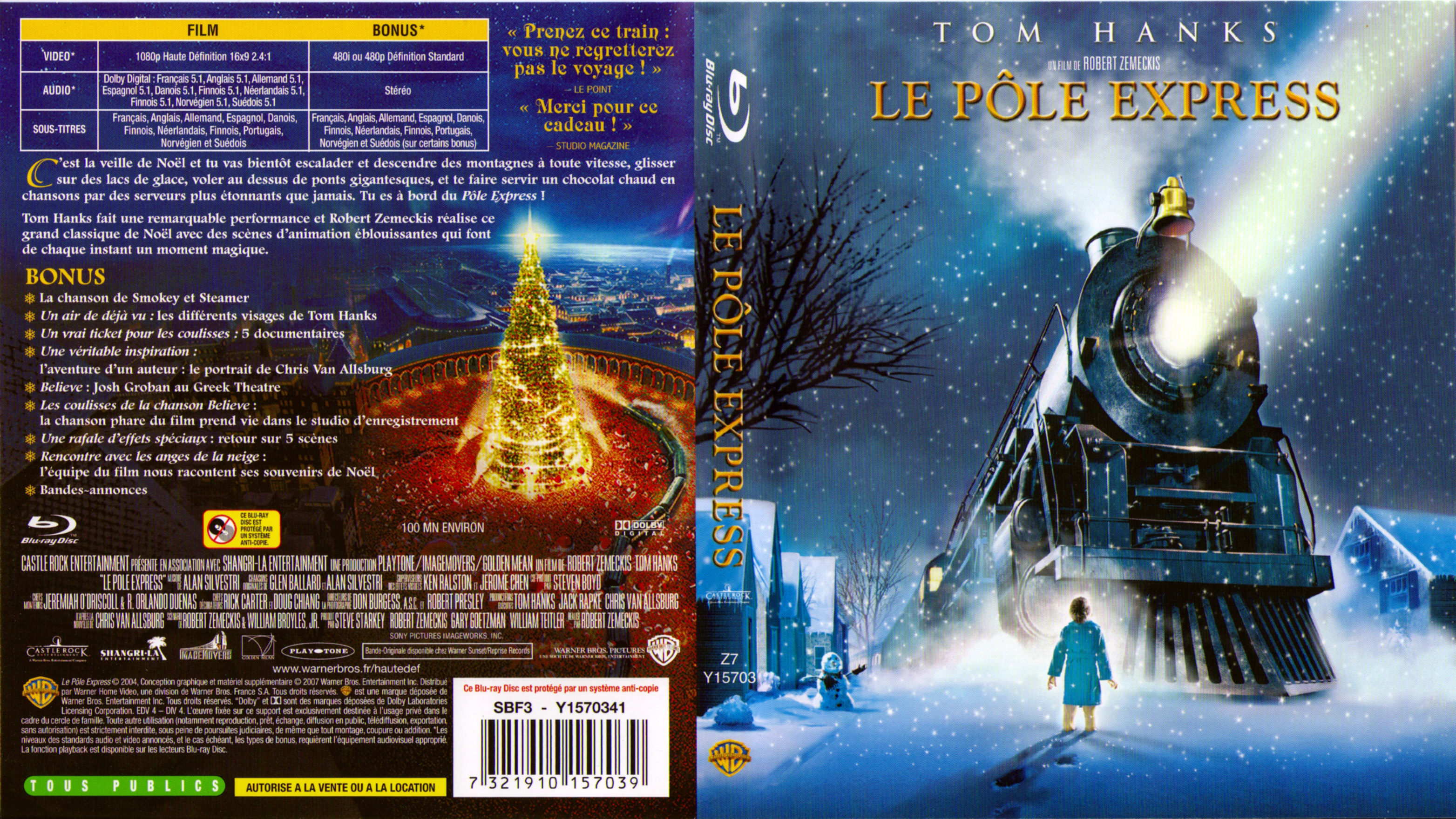 Jaquette DVD Le pole express (BLU-RAY)
