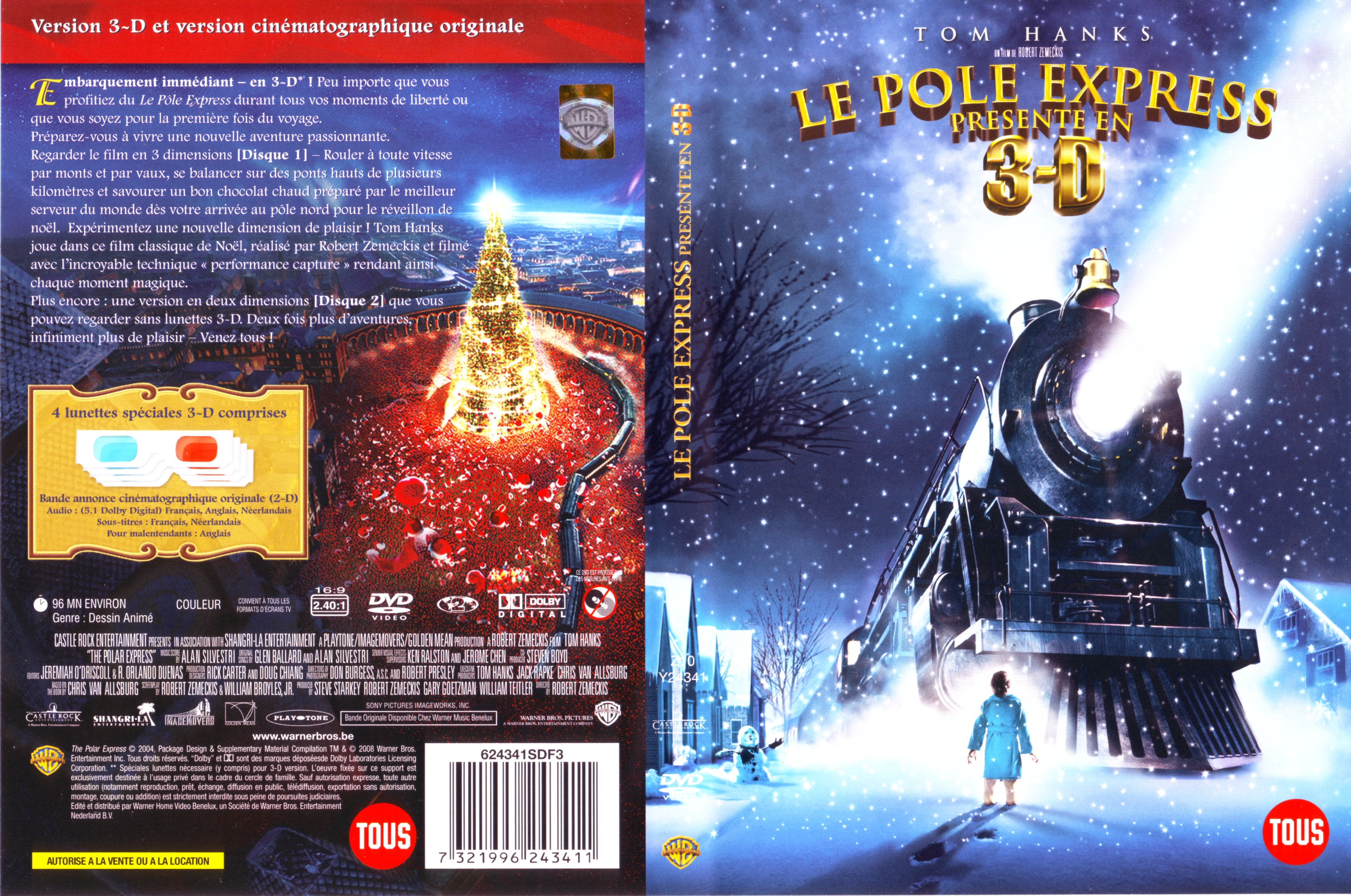 Jaquette DVD Le pole express prsent en 3D