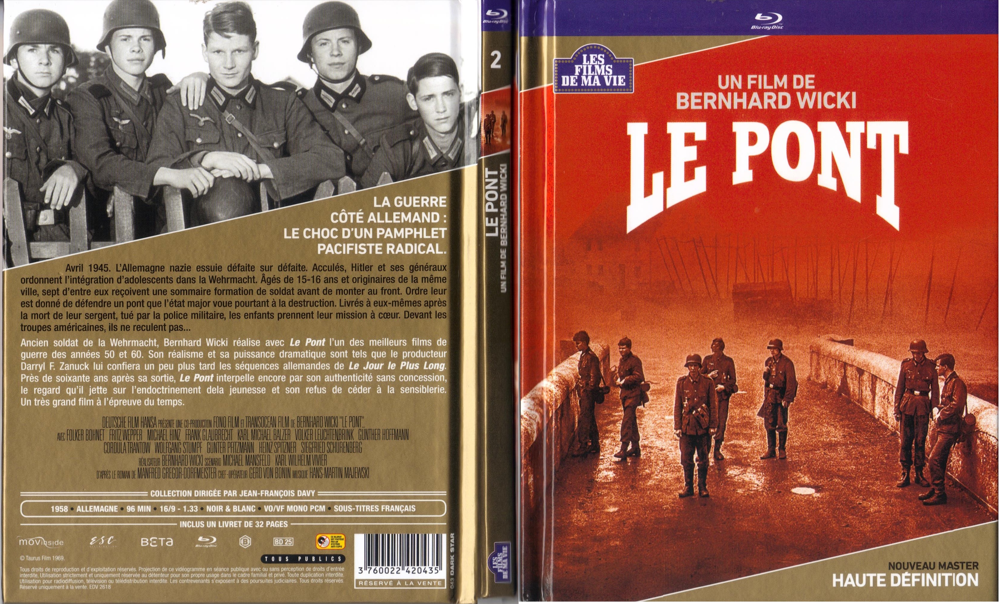 Jaquette DVD Le pont (1958) (BLU-RAY)