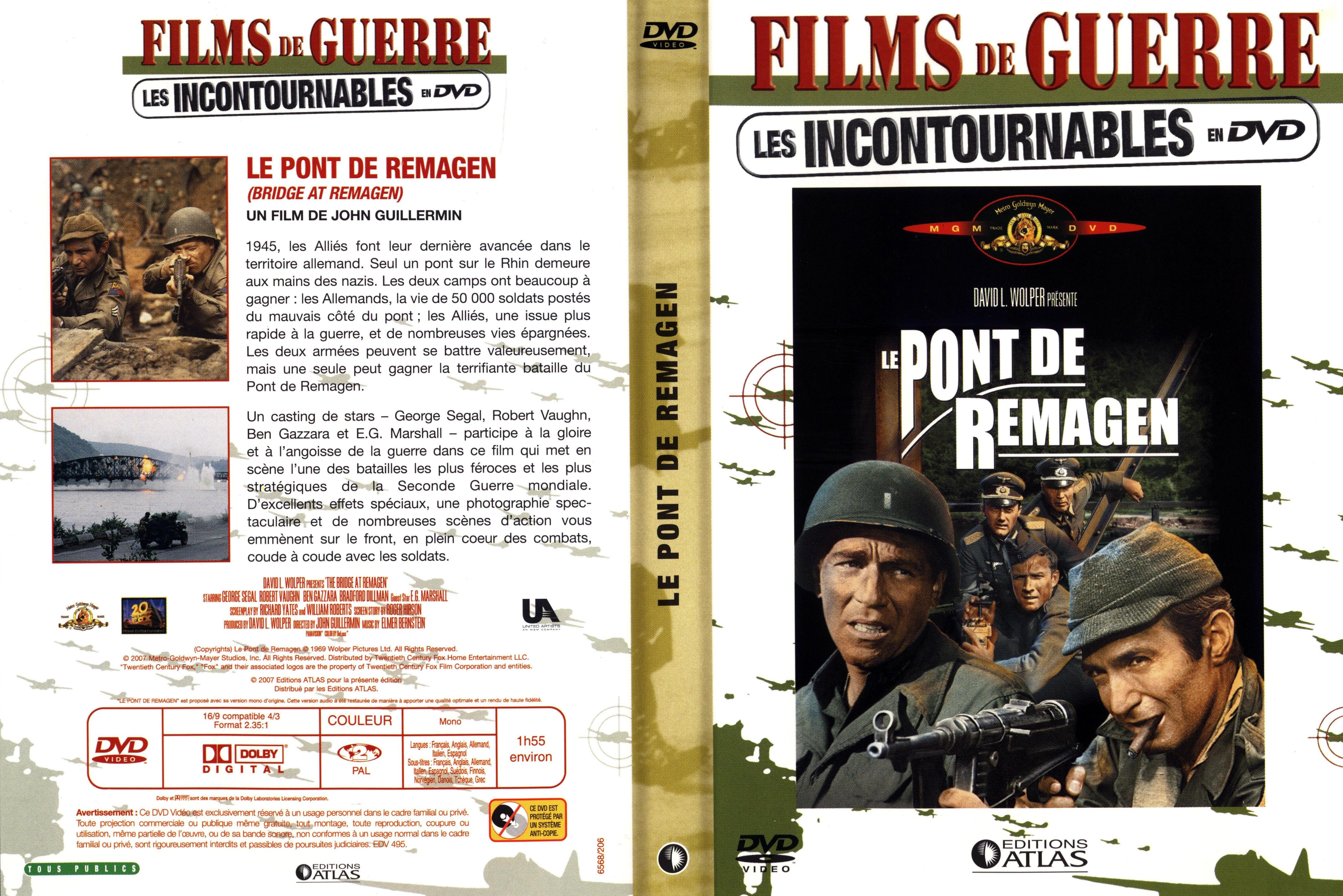 Jaquette DVD Le pont de Remagen v2