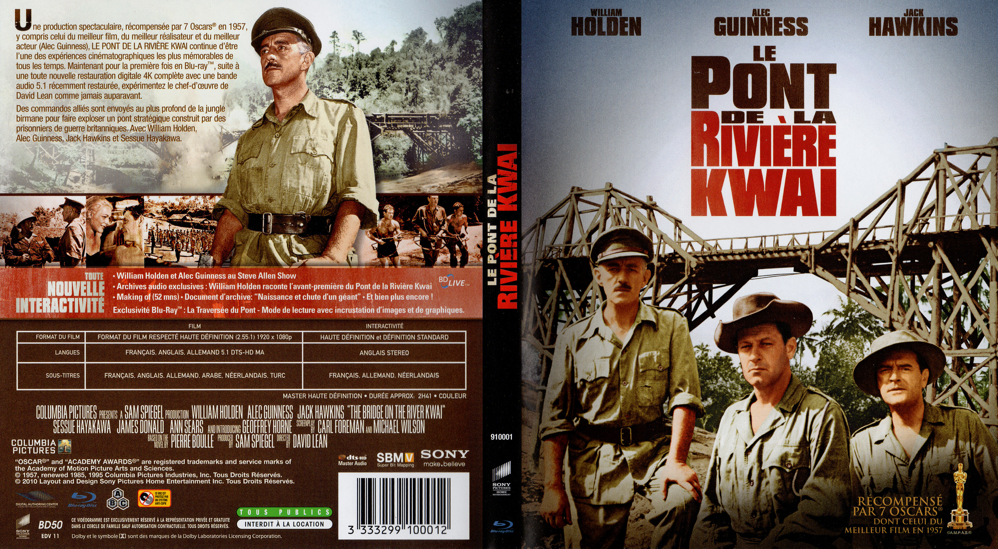 Jaquette DVD Le pont de la rivire Kwai (BLU-RAY)