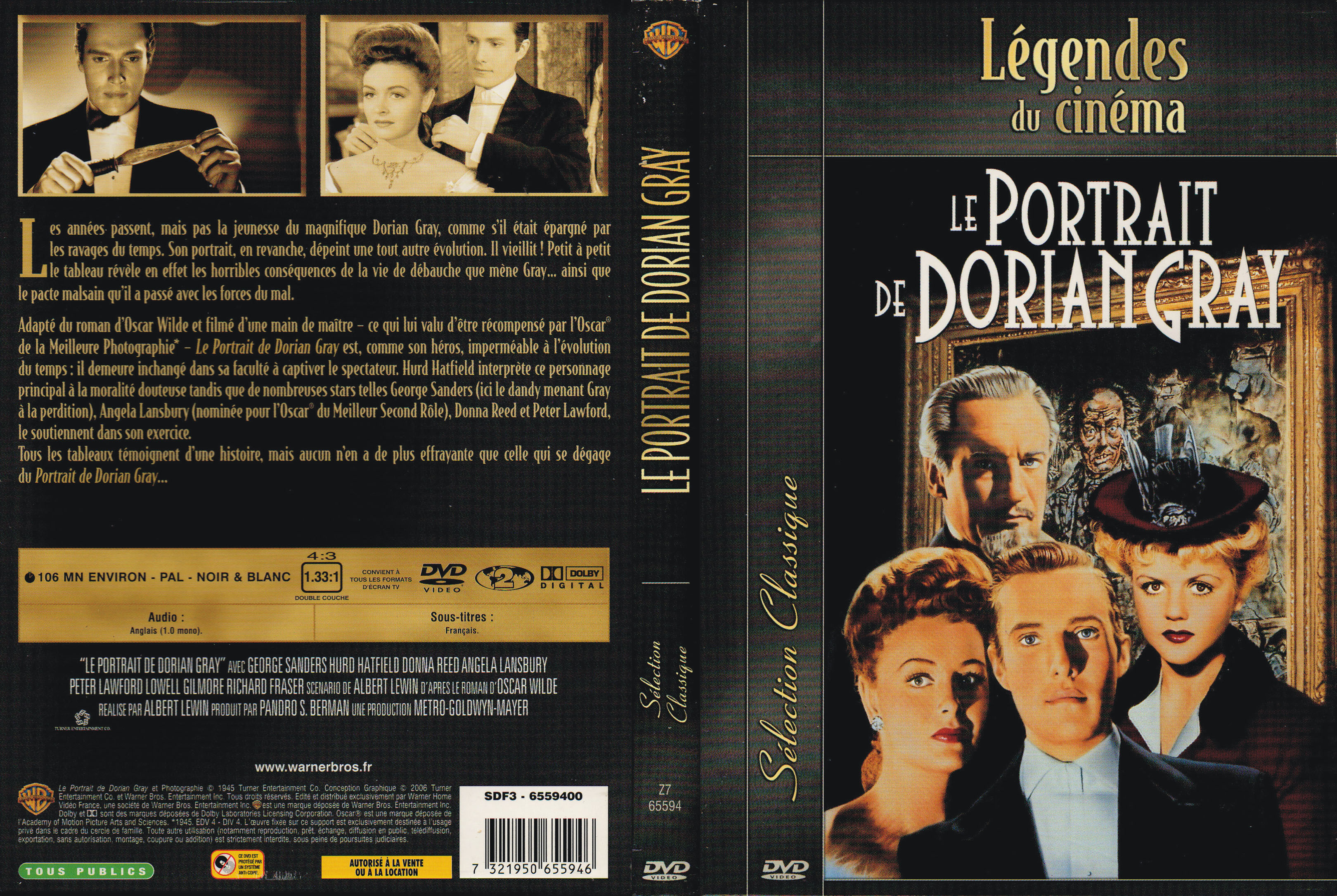 Jaquette DVD Le portrait de Dorian Gray v2